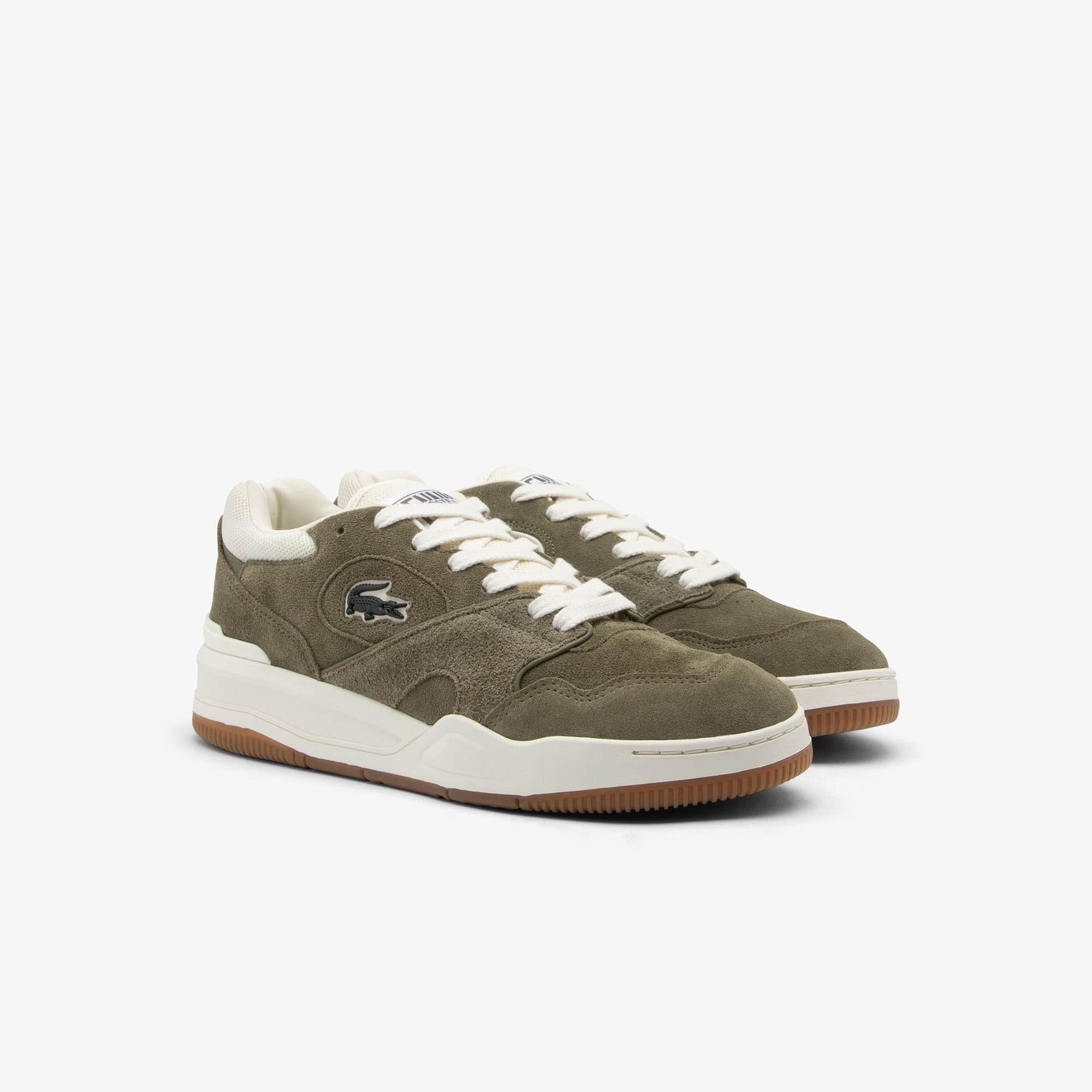 Men's Lineshot Suede Sneakers - KHK/GUM