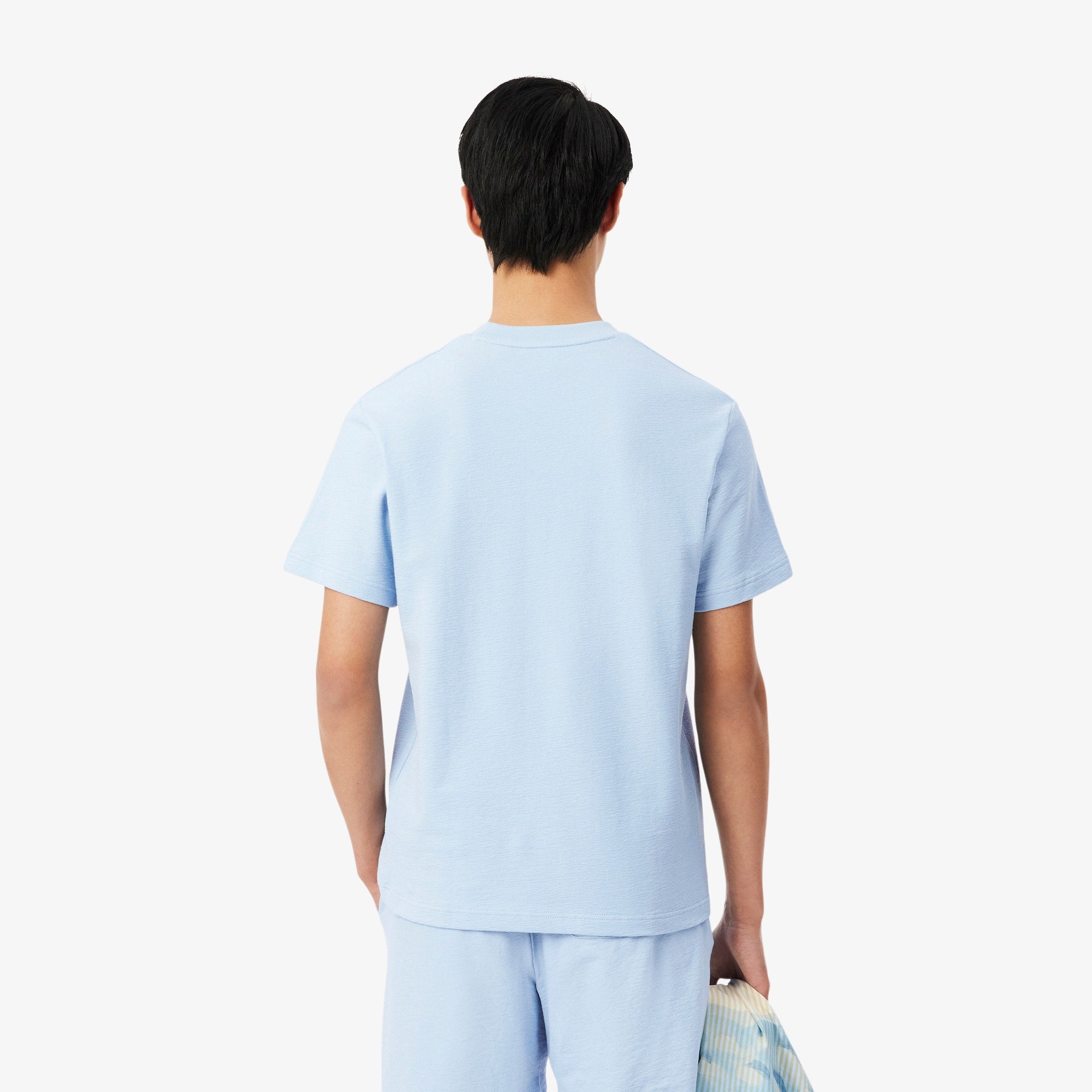 Textured Jersey T-Shirt - Light Blue