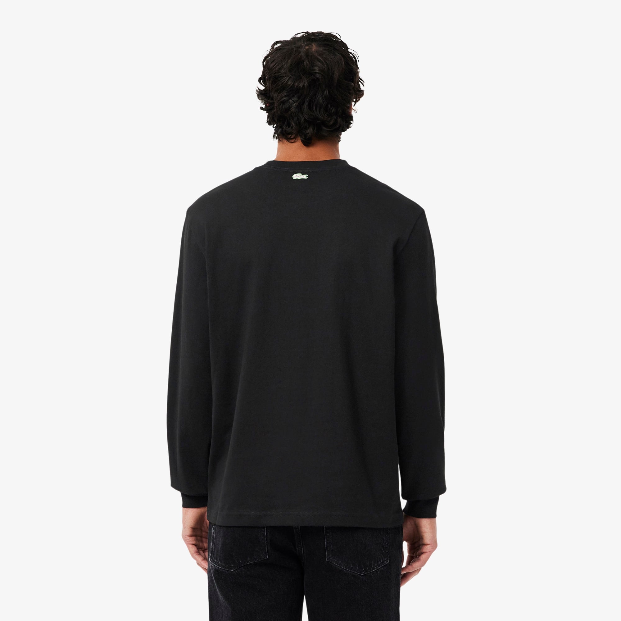 Men's Long Sleeve Heavy Jersey T-Shirt - Black