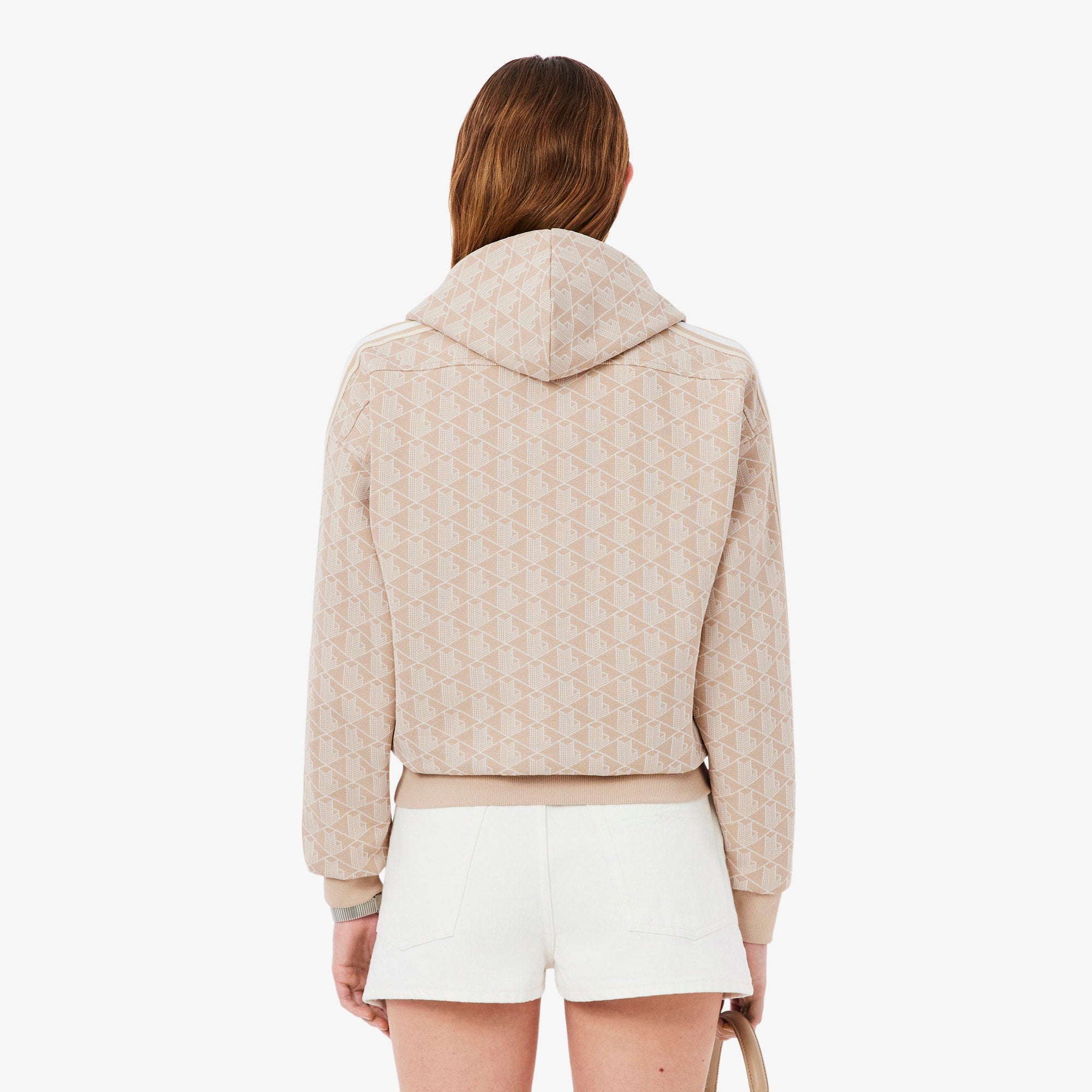Women's Monogram Hoodie - Beige / Blanc