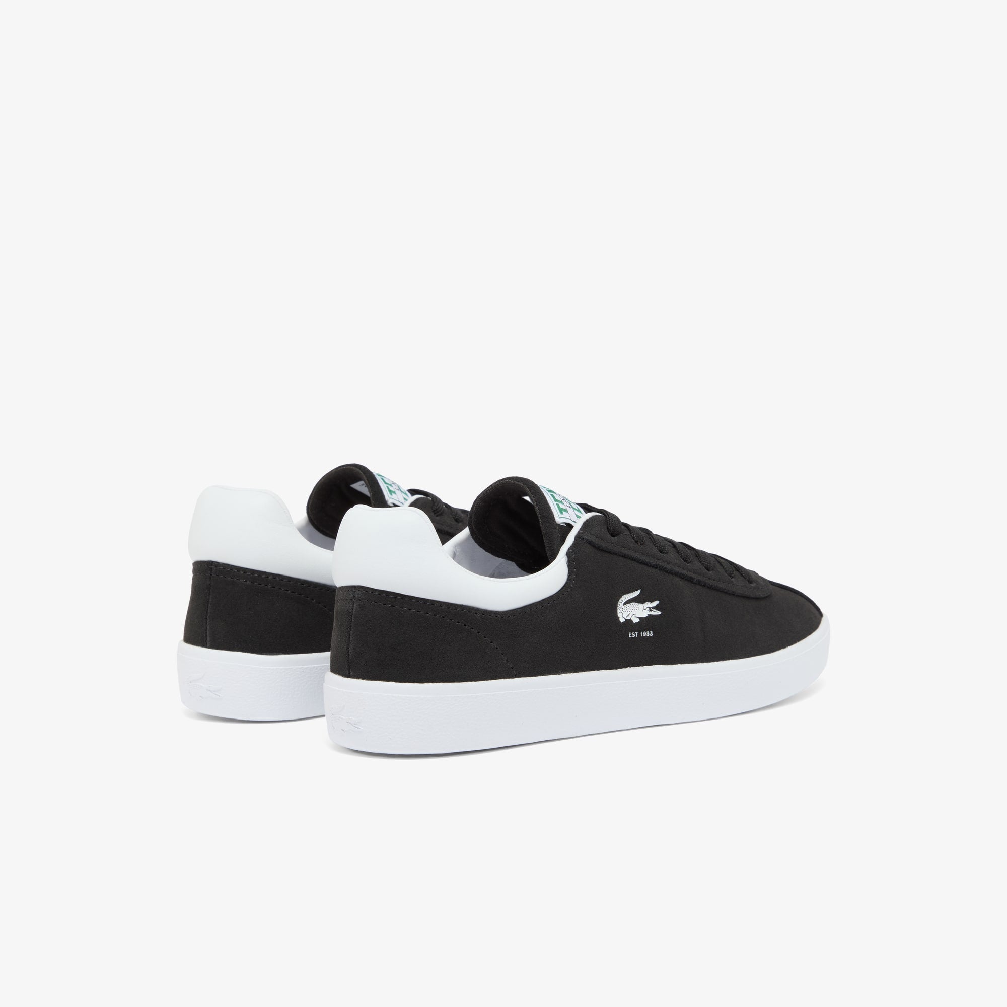 Women's Baseshot Suede Sneakers - Black & White