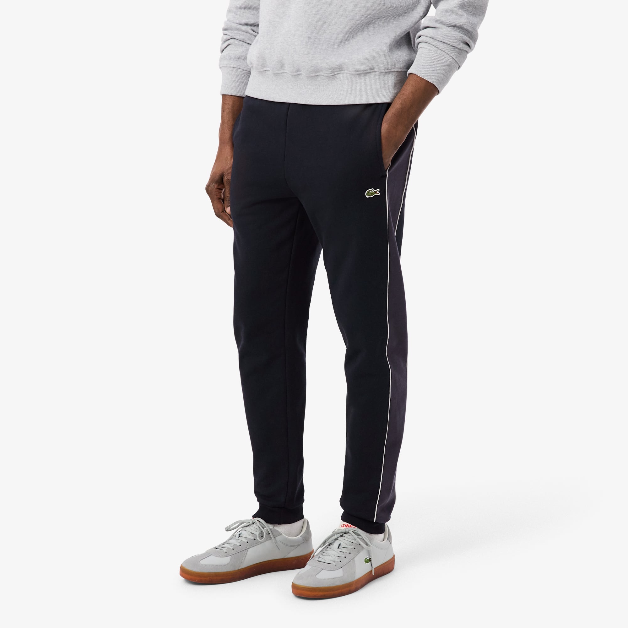 Tapered Leg Sweatpants - Noir / Gris Fonce