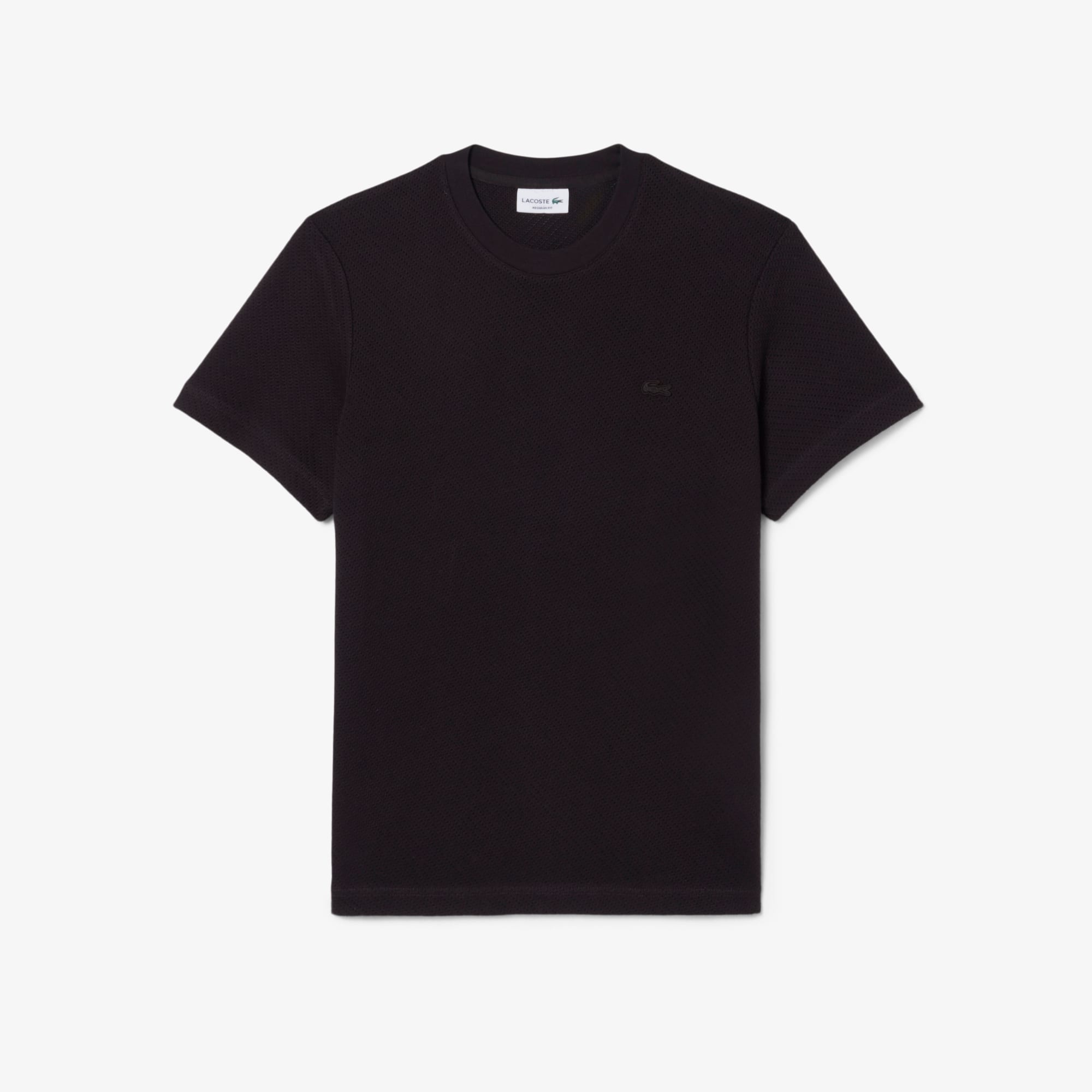 Lacy Cotton T-Shirt - Brown