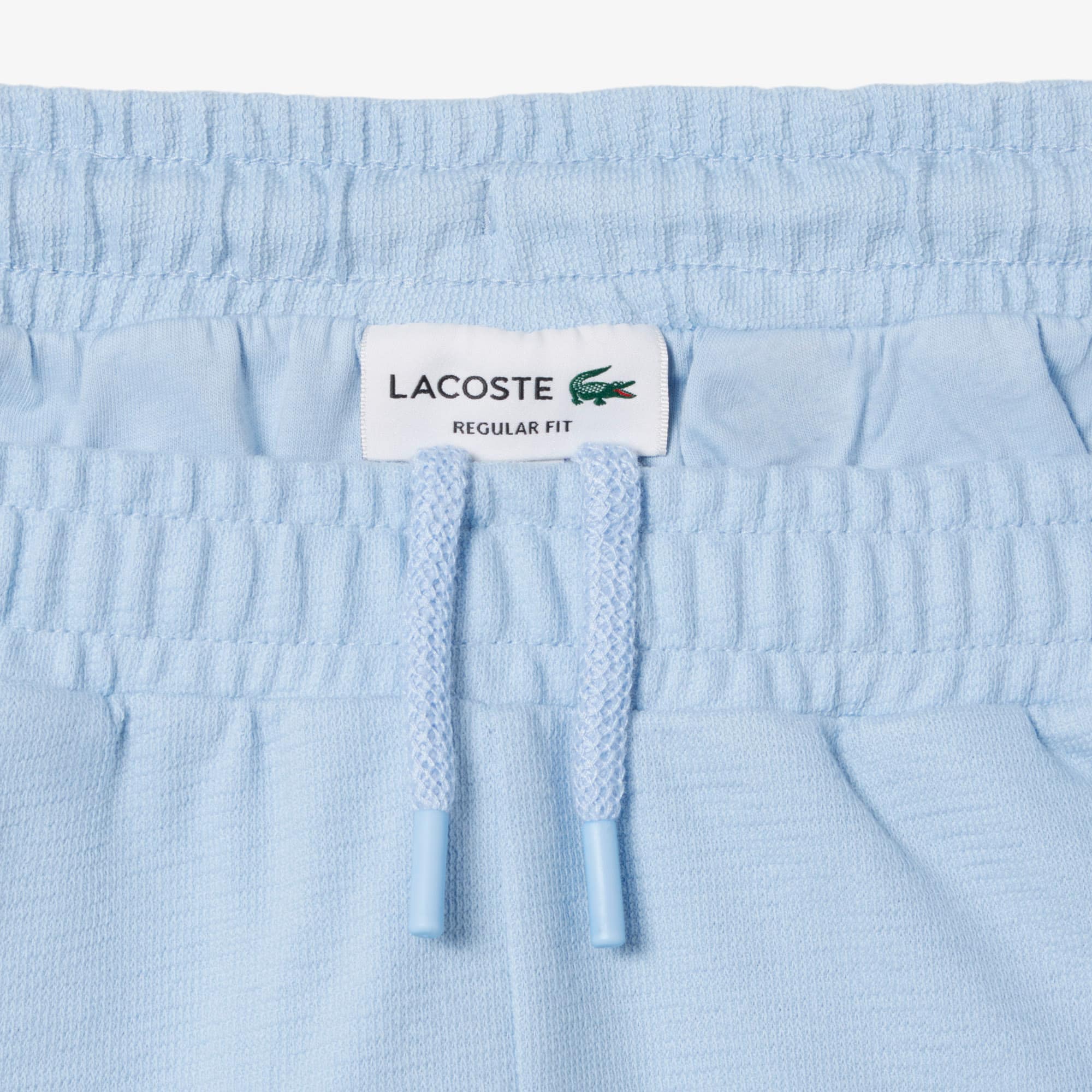 Textured Jersey Shorts - Light Blue