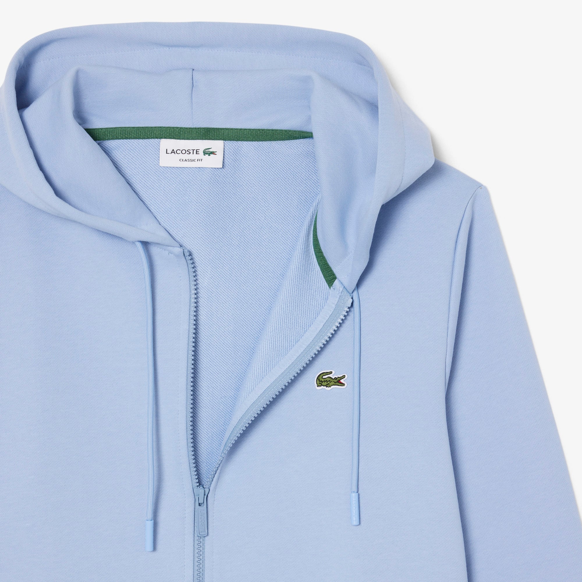 Men's Classic Fit Zip-Up Fleece Sweatshirt - Light Blue