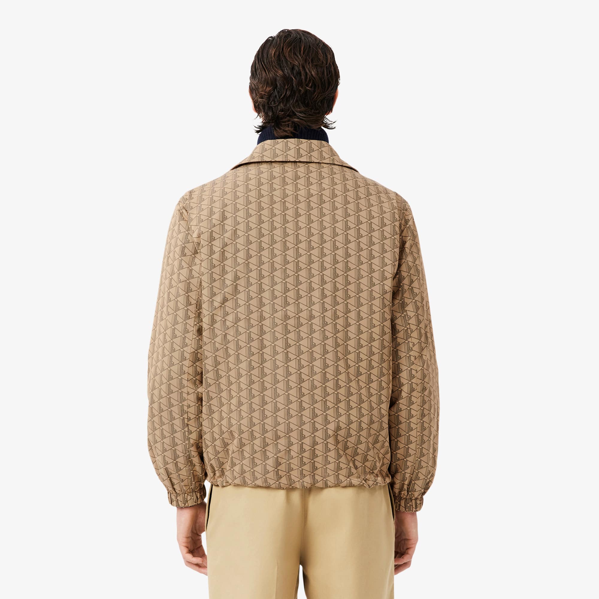Men's Reversible Monogram Jacket - Beige