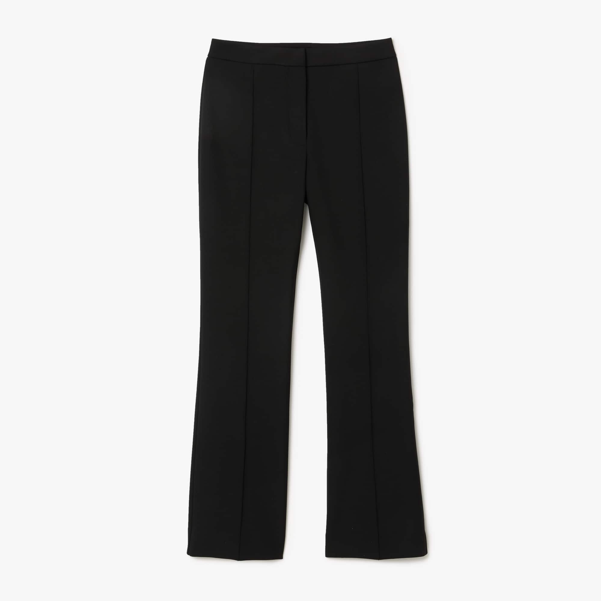 Women's High Waist Flared Pants - Black