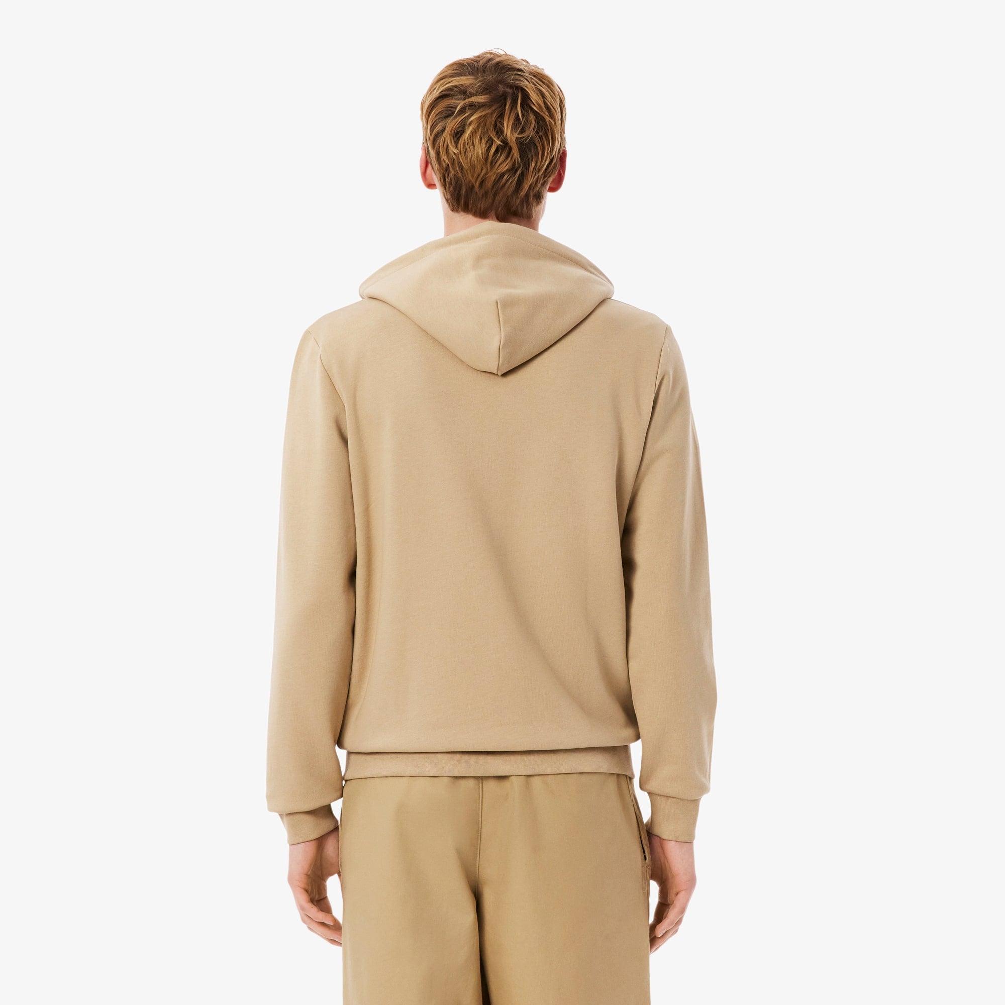 Men's Classic Fit Zip-Up Fleece Sweatshirt - Beige