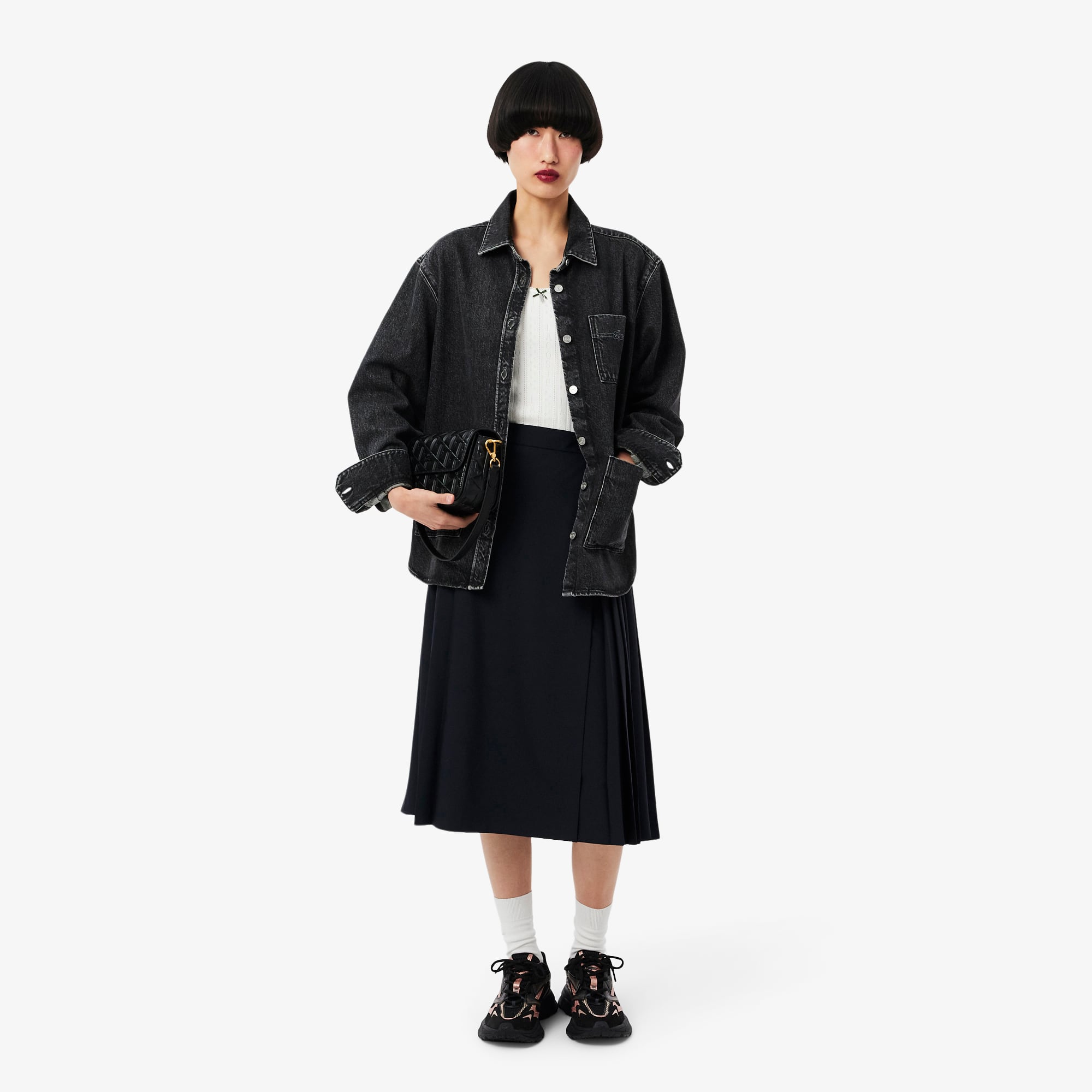 Women's L003 Neo Shot Sneakers - BLK/PNK