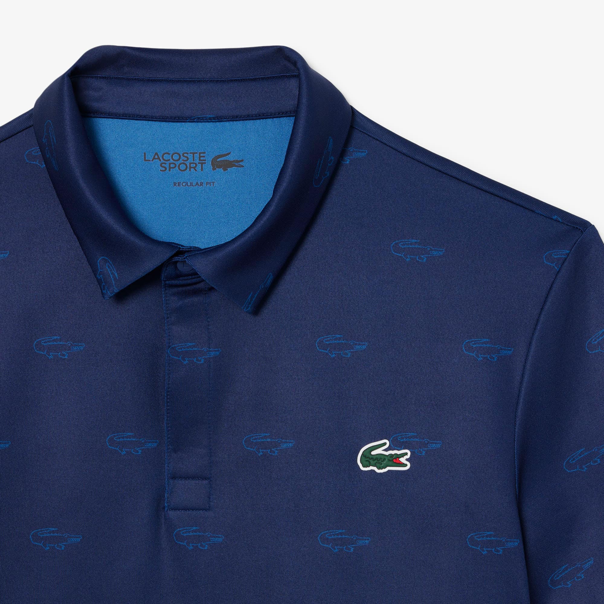 Men's Regular Fit UV Protect Golf Polo - Navy Blue / Blue