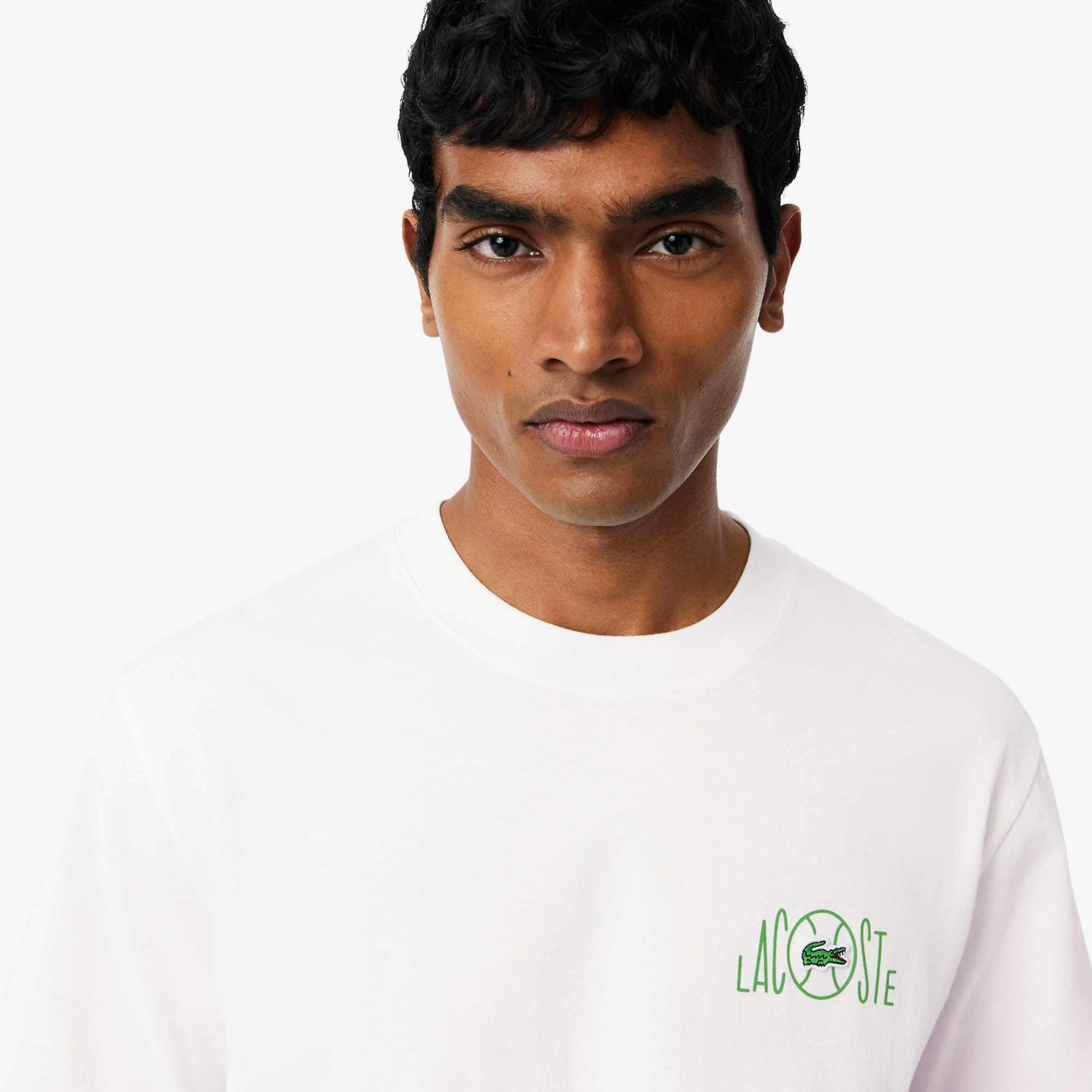 Printed Cotton T-Shirt - White