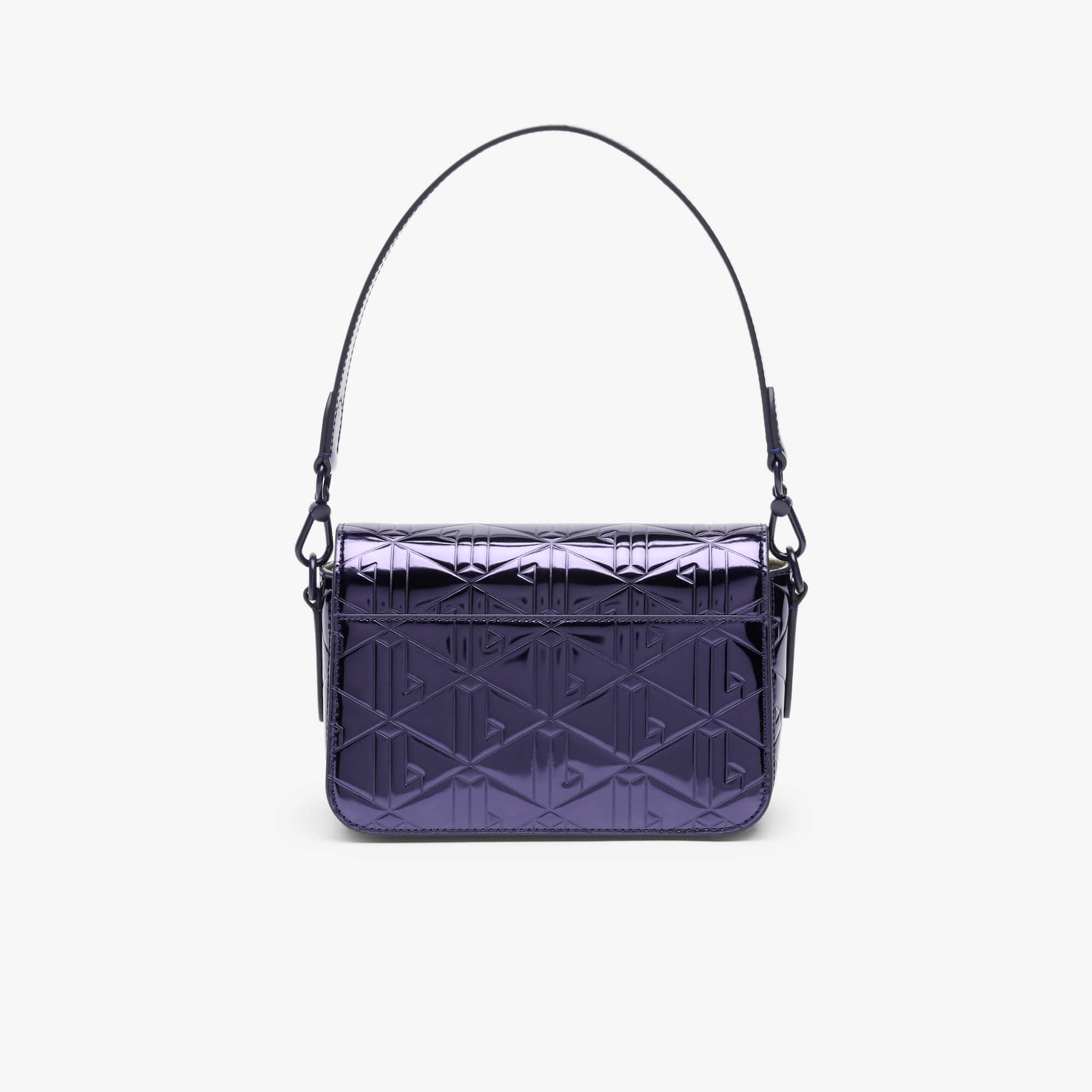 Metallic Shoulder Bag - SHINY DARK BLUE