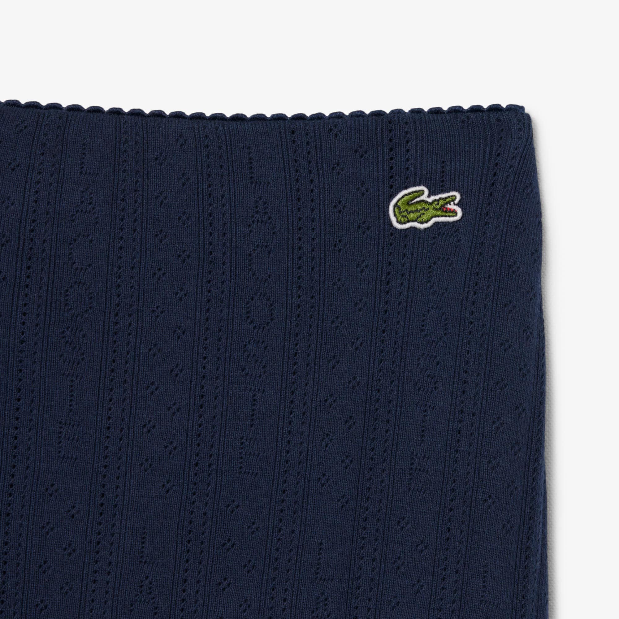Cotton Midi Skirt - Navy Blue