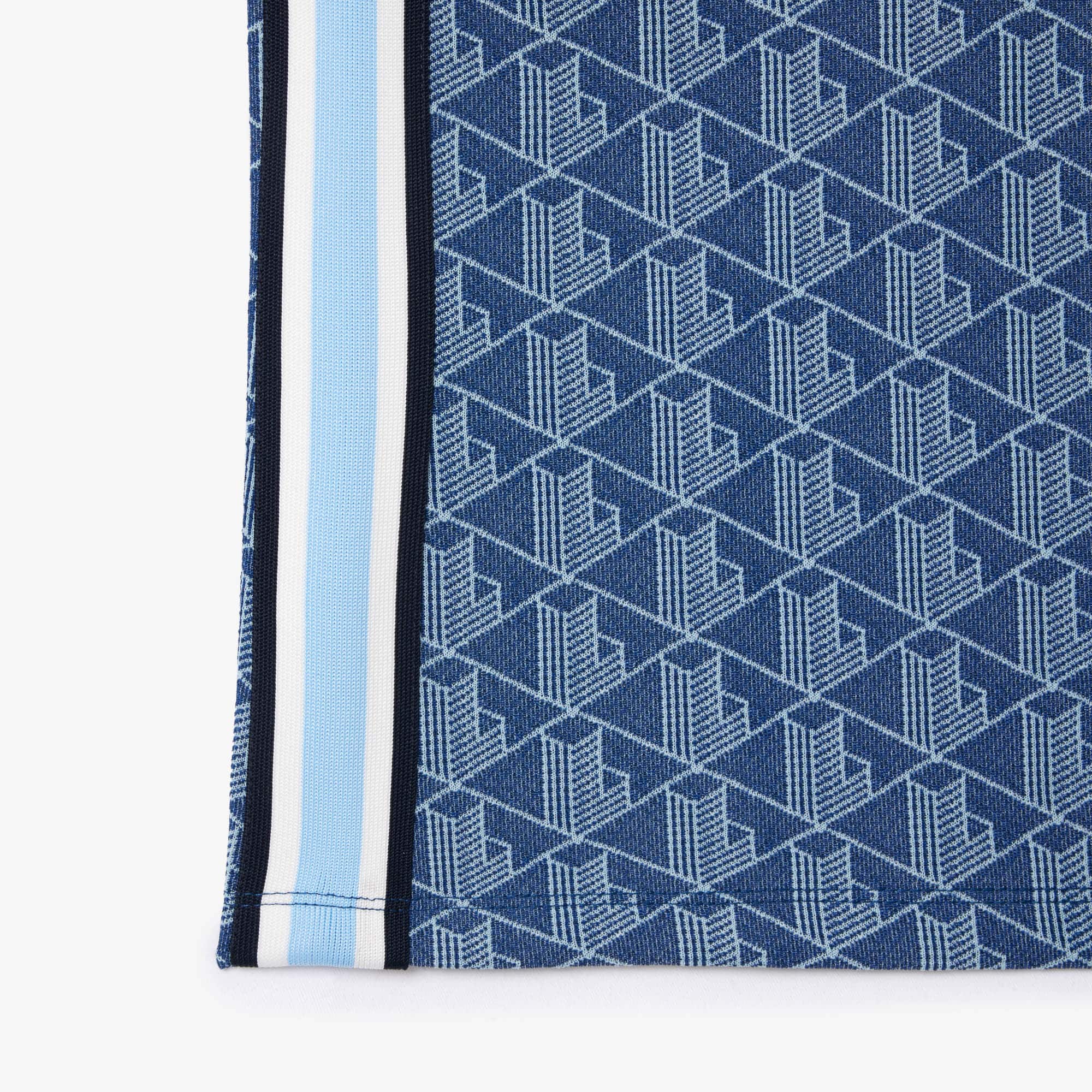 Women's Slim Fit Monogram Polo - Blue