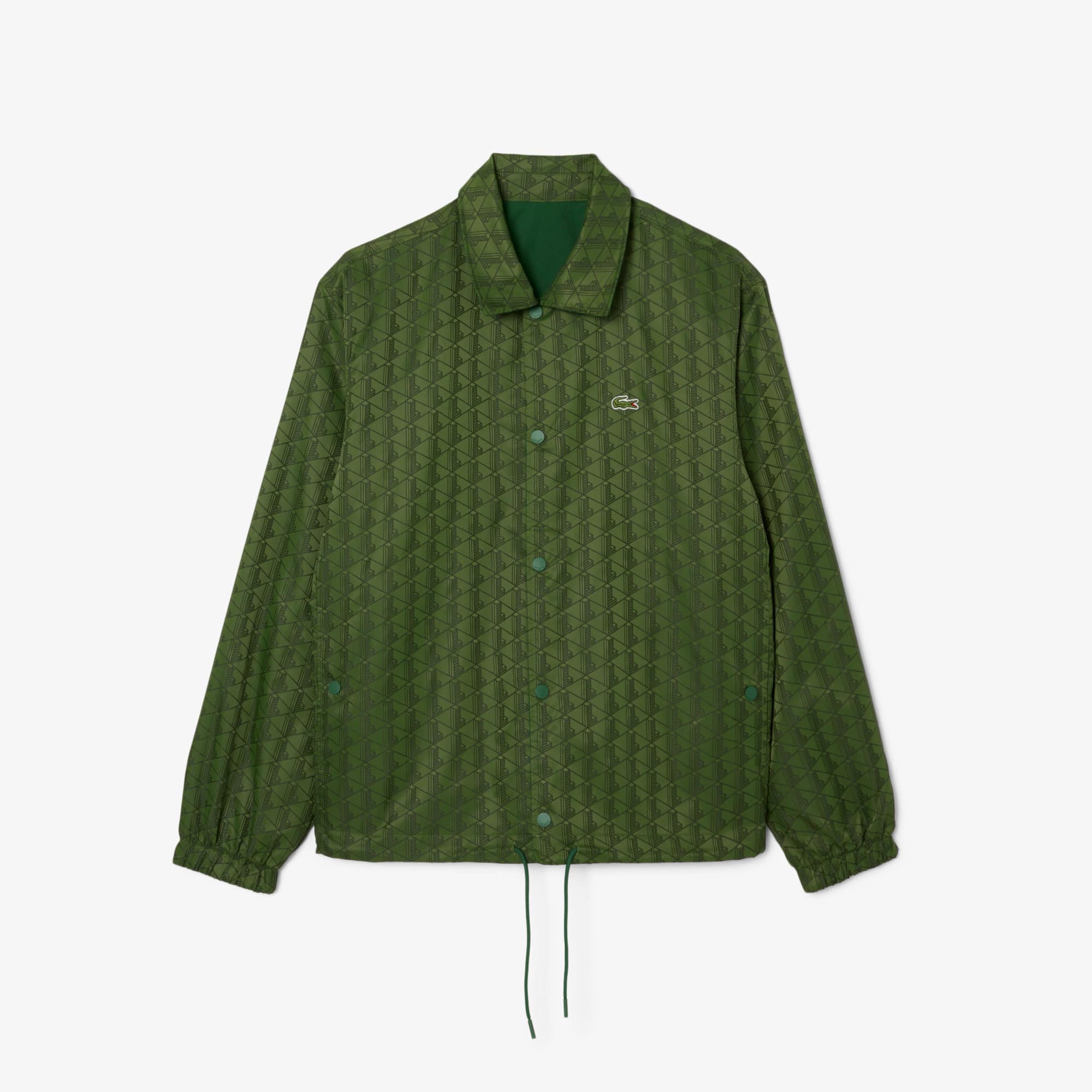 Men's Reversible Monogram Jacket - Pine green
