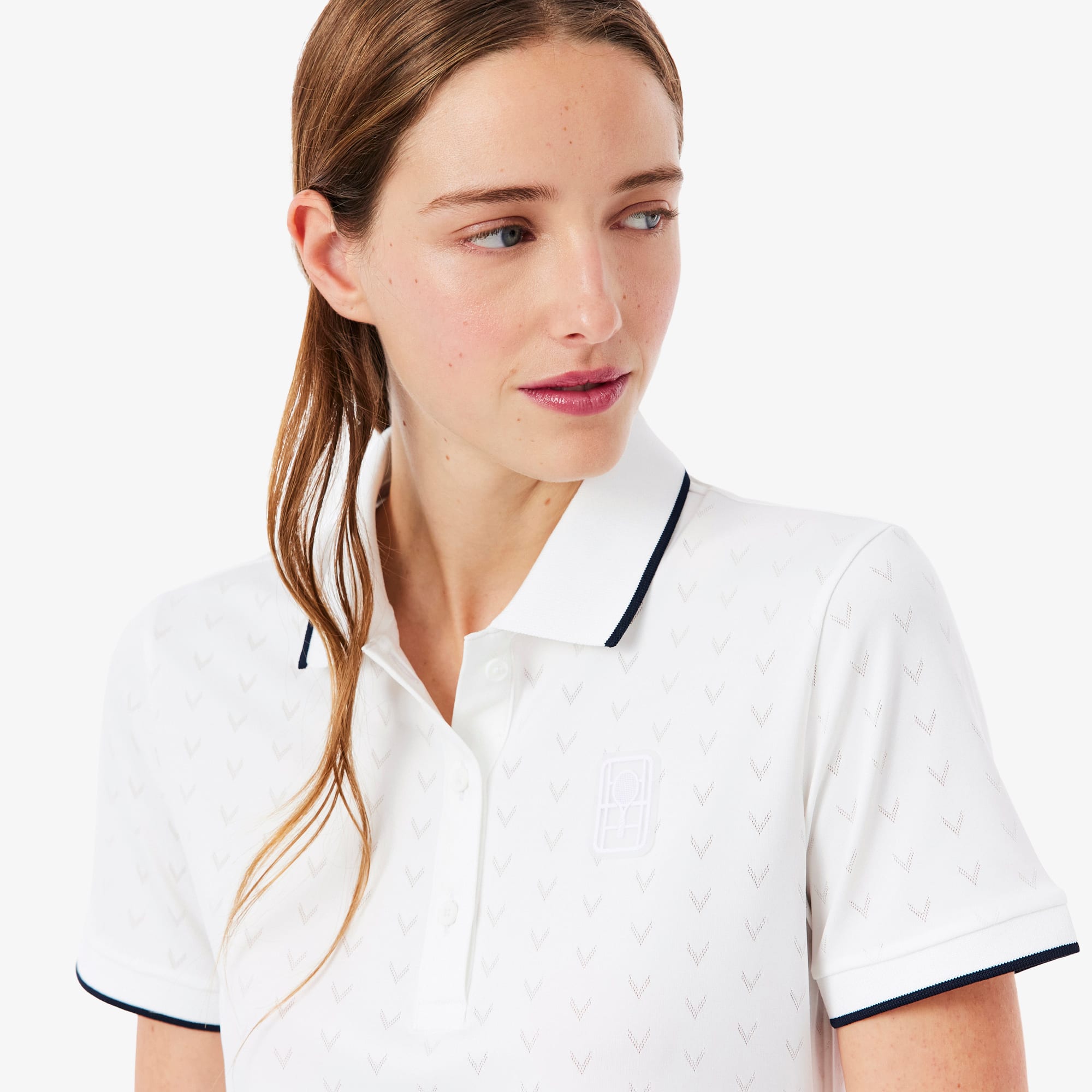 Tennis Heritage Ultra Dry Stretch Polo - White
