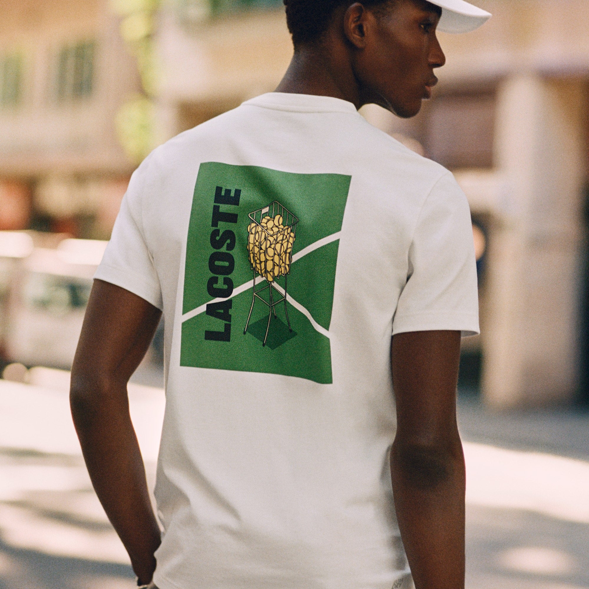 Ultra Dry Printed Tennis T-Shirt - White