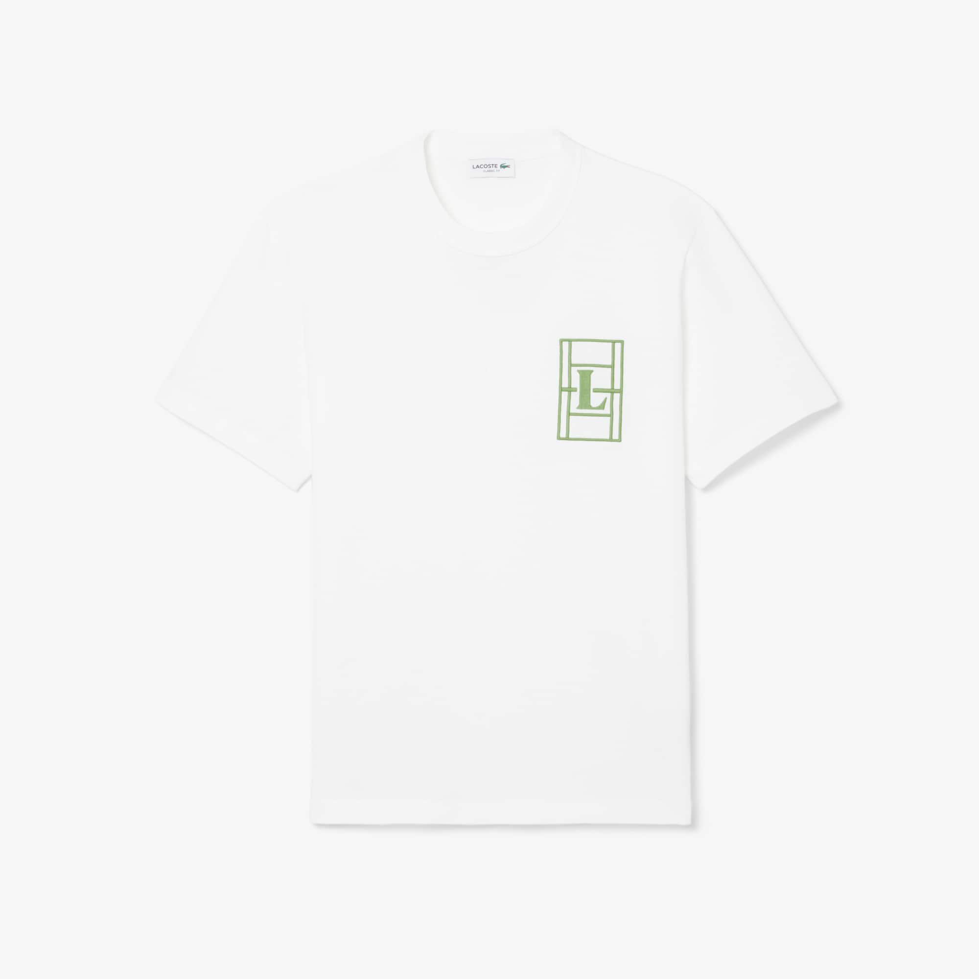 Embroidered Heavy Jersey T-Shirt - White