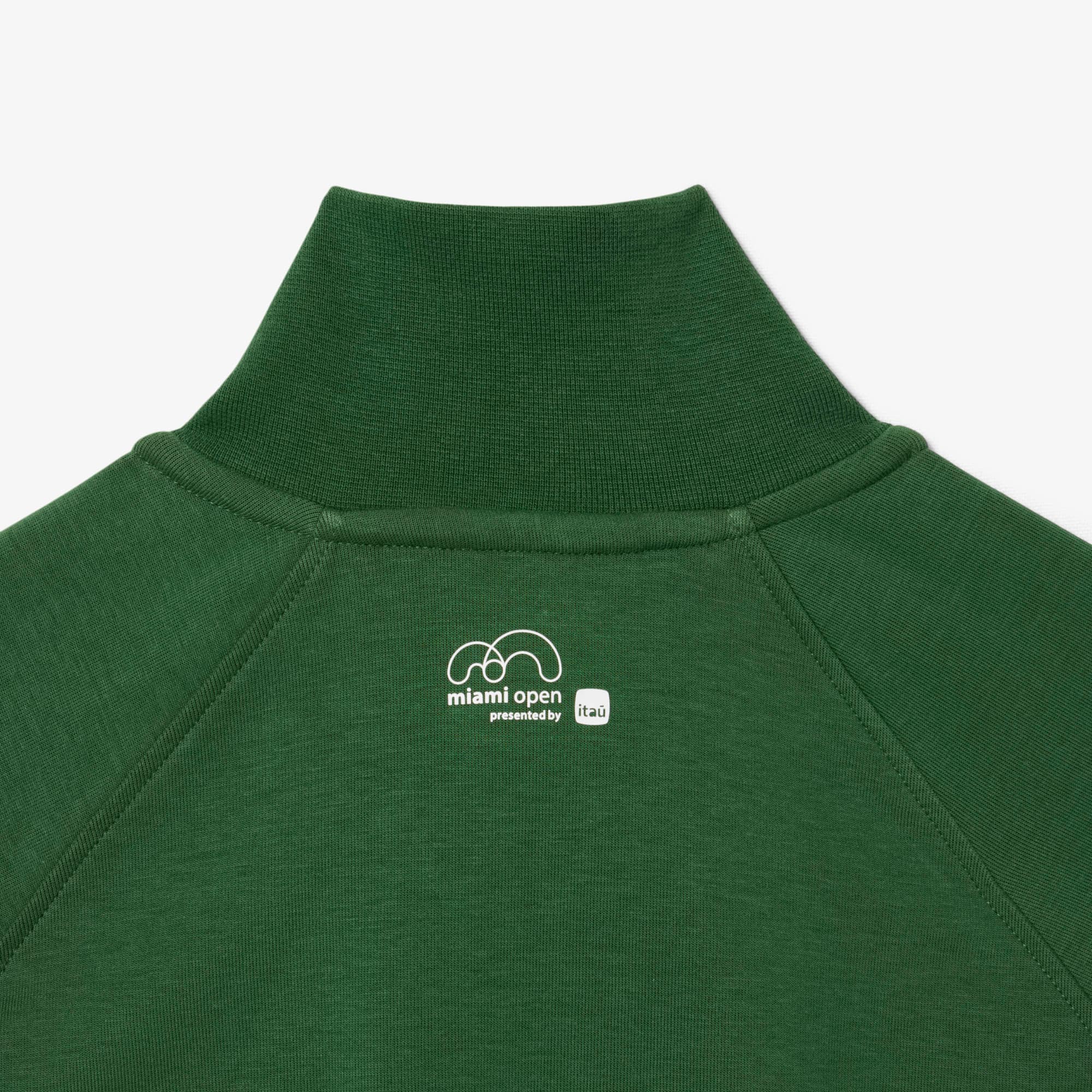 Miami Open Edition Zipped Sweatshirt - Pine green