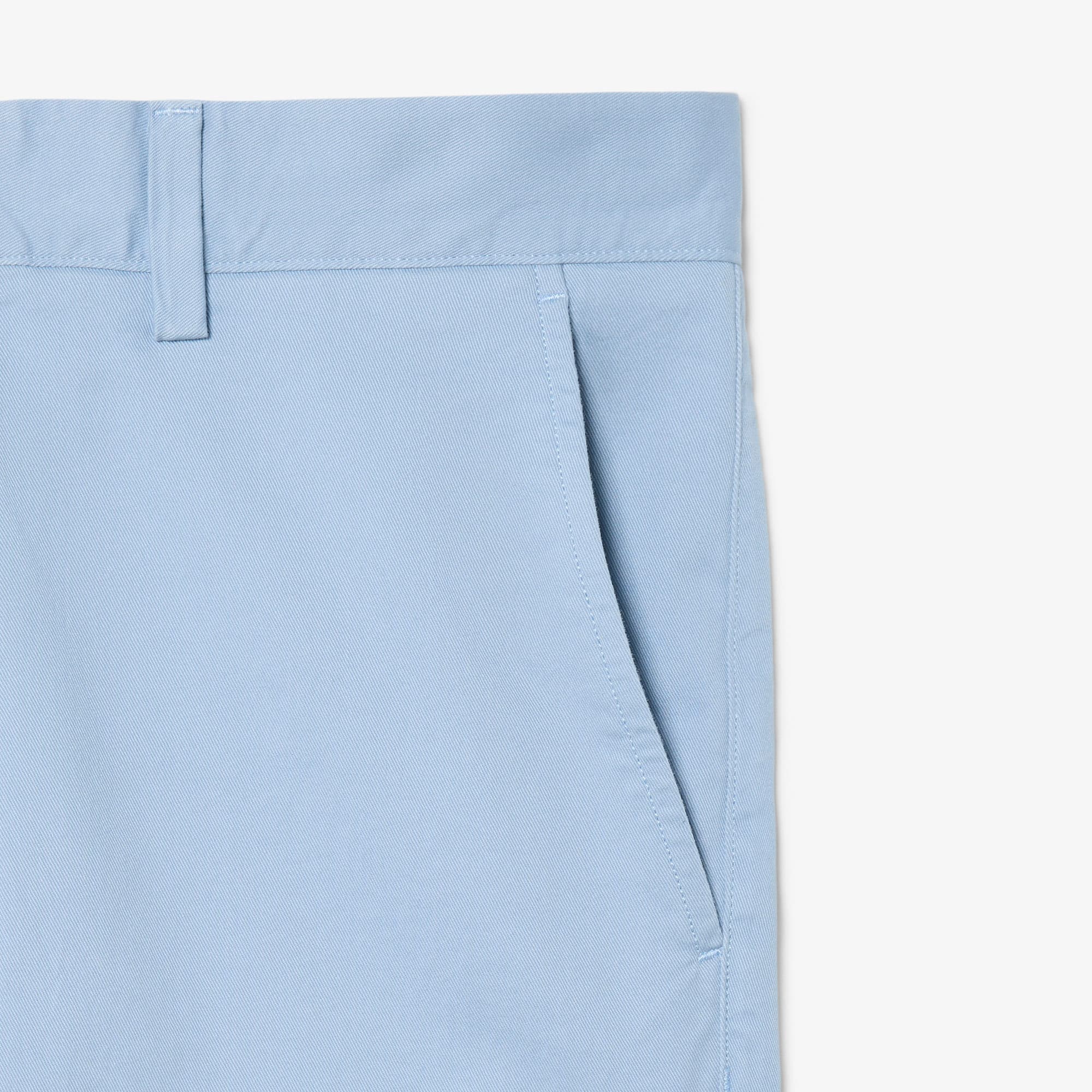 Slim Fit Stretch Twill Chino Pants - Light Blue