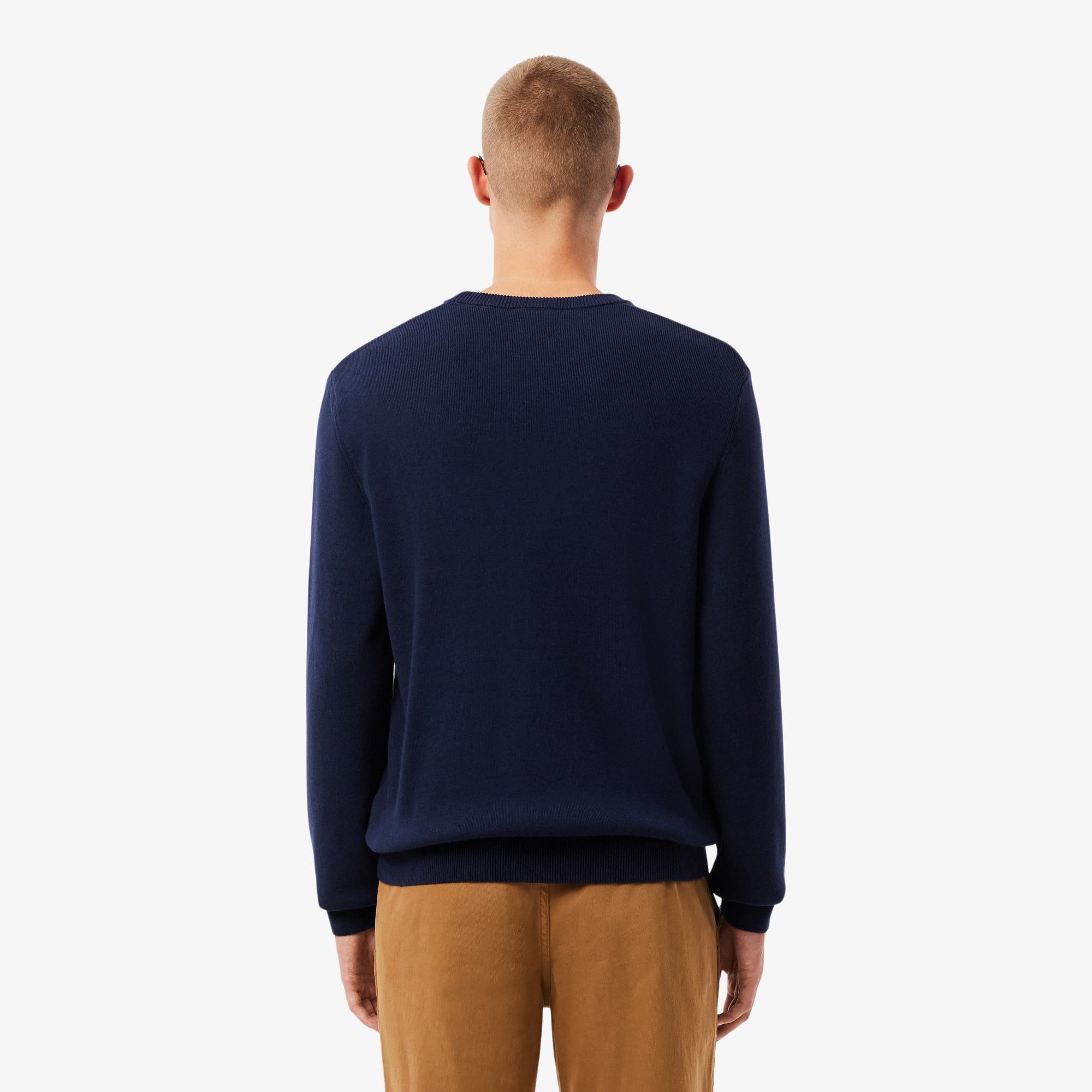 Men's Made In France Striped Sweater - Navy Blue / Green / White / Yellow