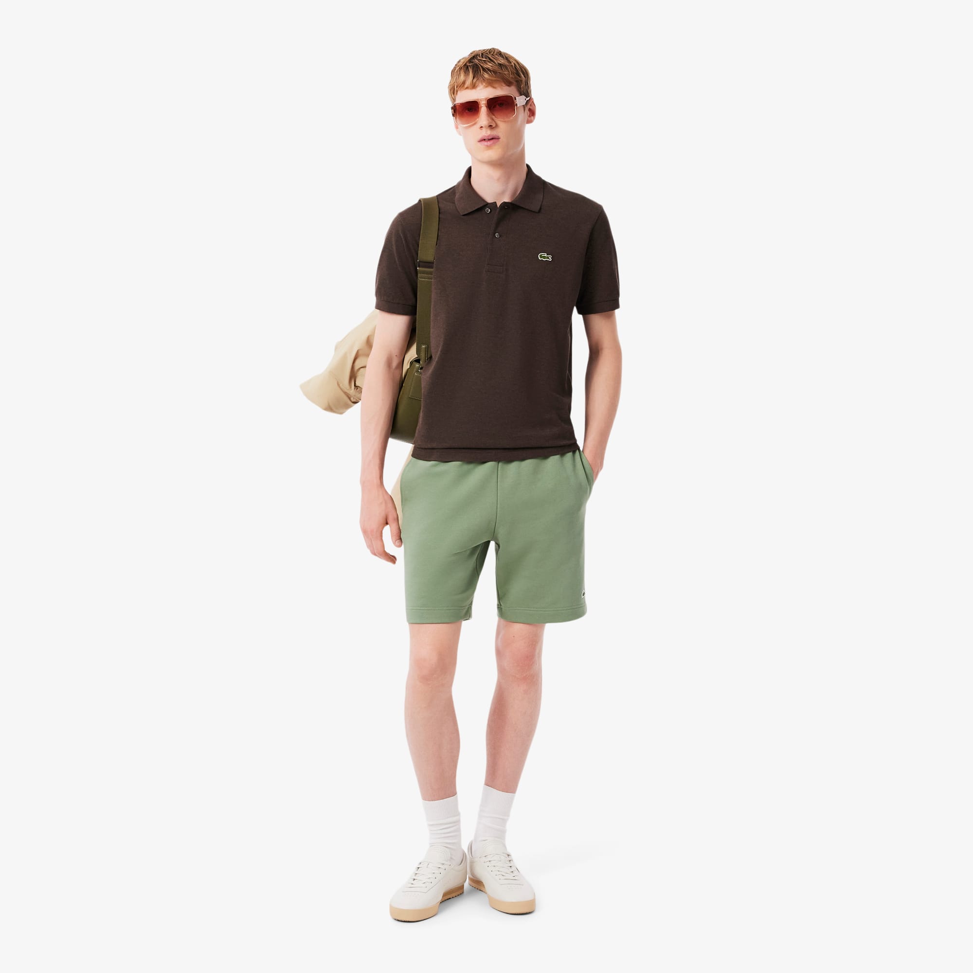 Men's Regular Fit Fleece Shorts - Green