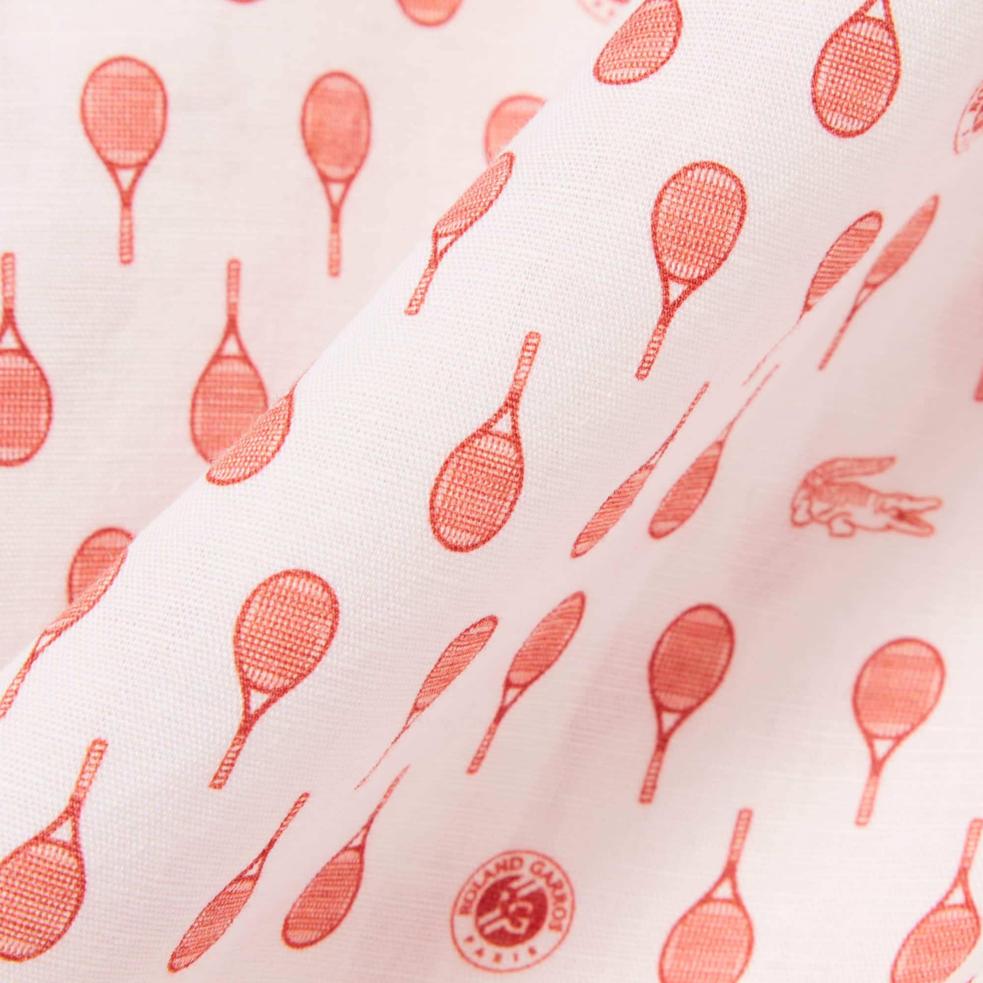 Roland-Garros Edition Print Shirt - Blanc / Marron