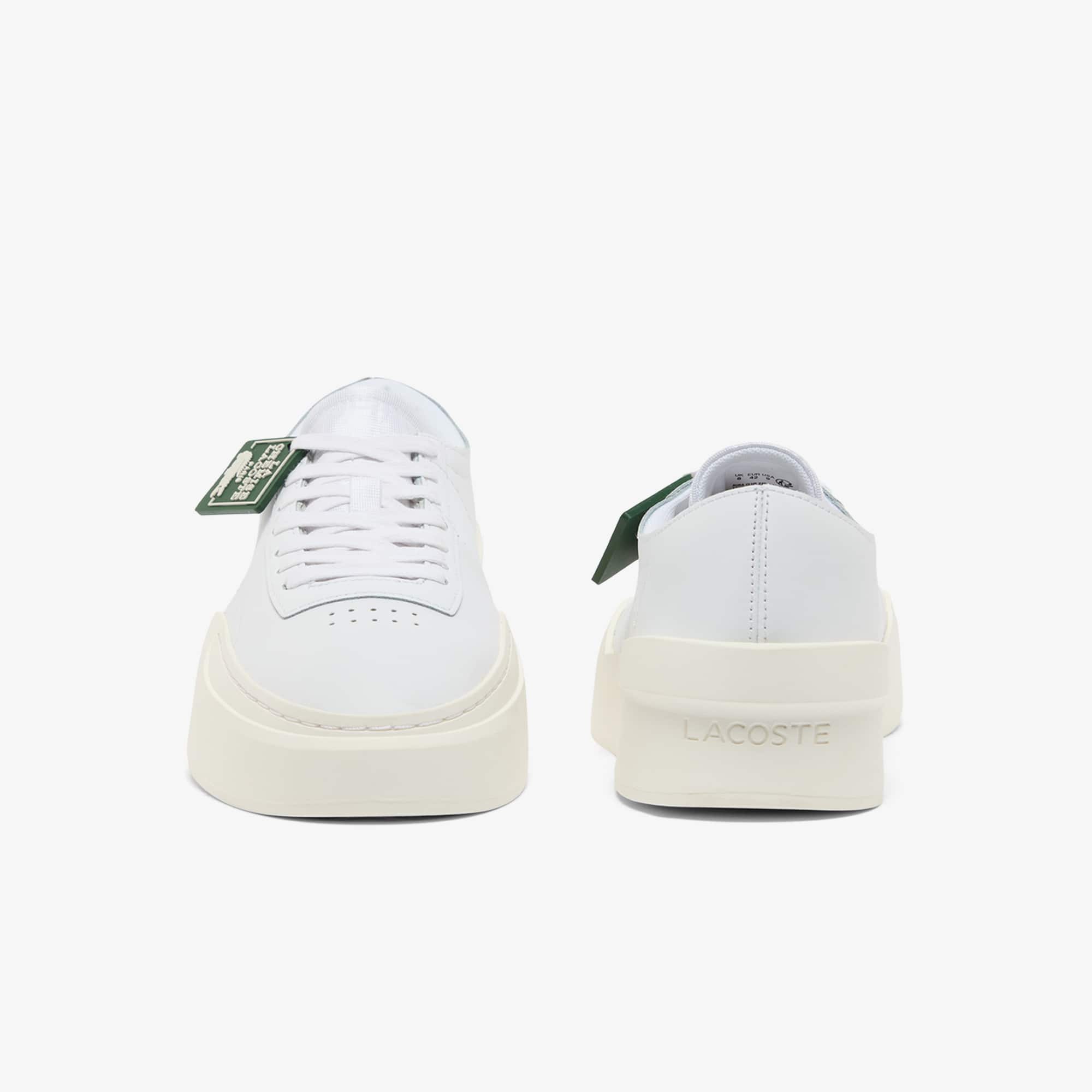 Men's Aura Club Leather Sneakers - WHT/OFF WHT
