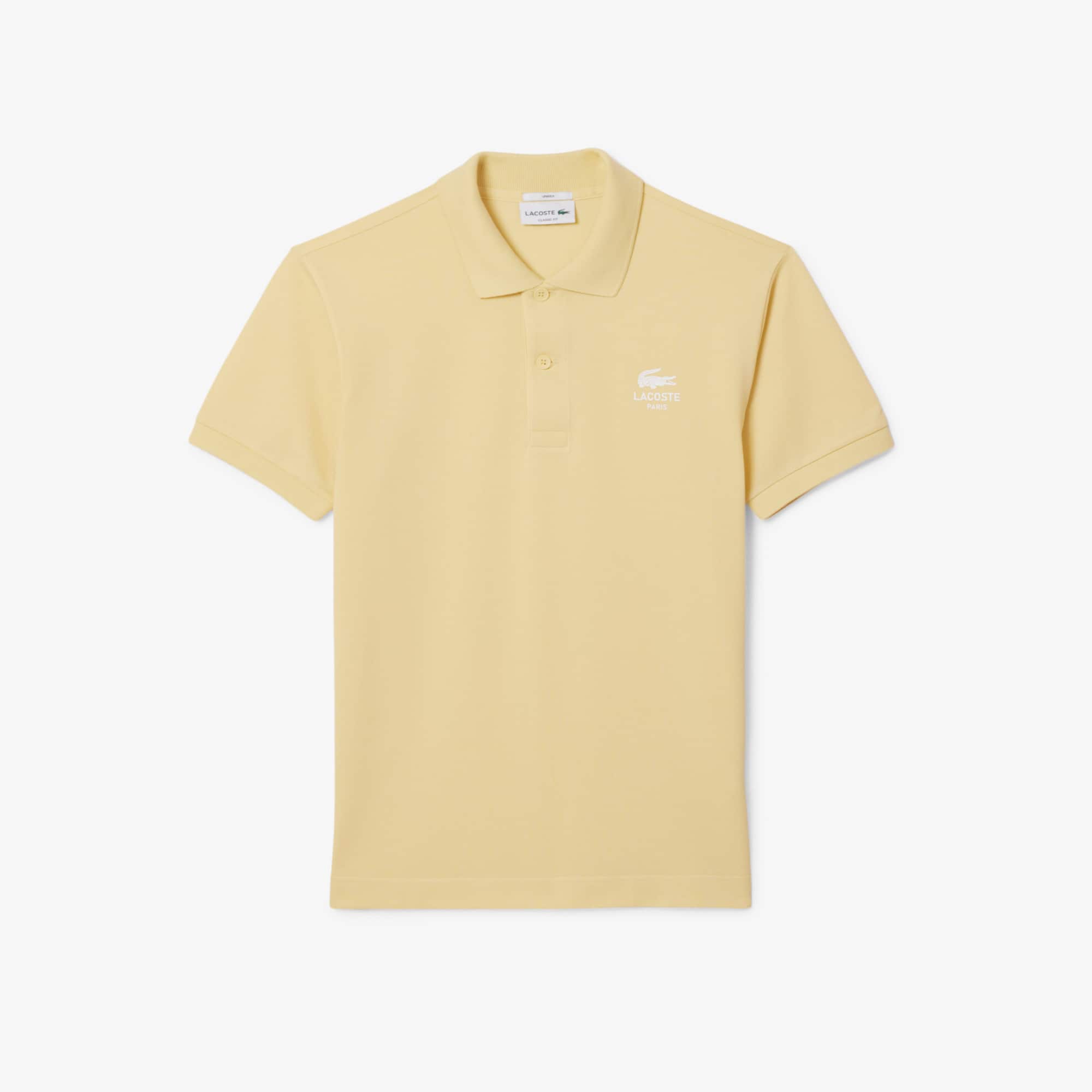Unisex Classic Fit Signature Print Polo - Yellow