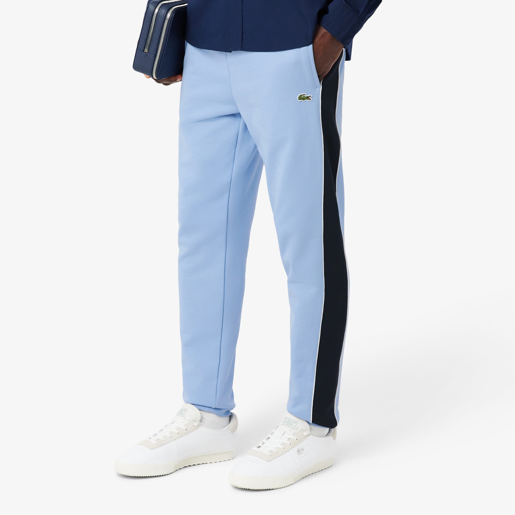 Tapered Leg Sweatpants - Bleu Clair / Noir