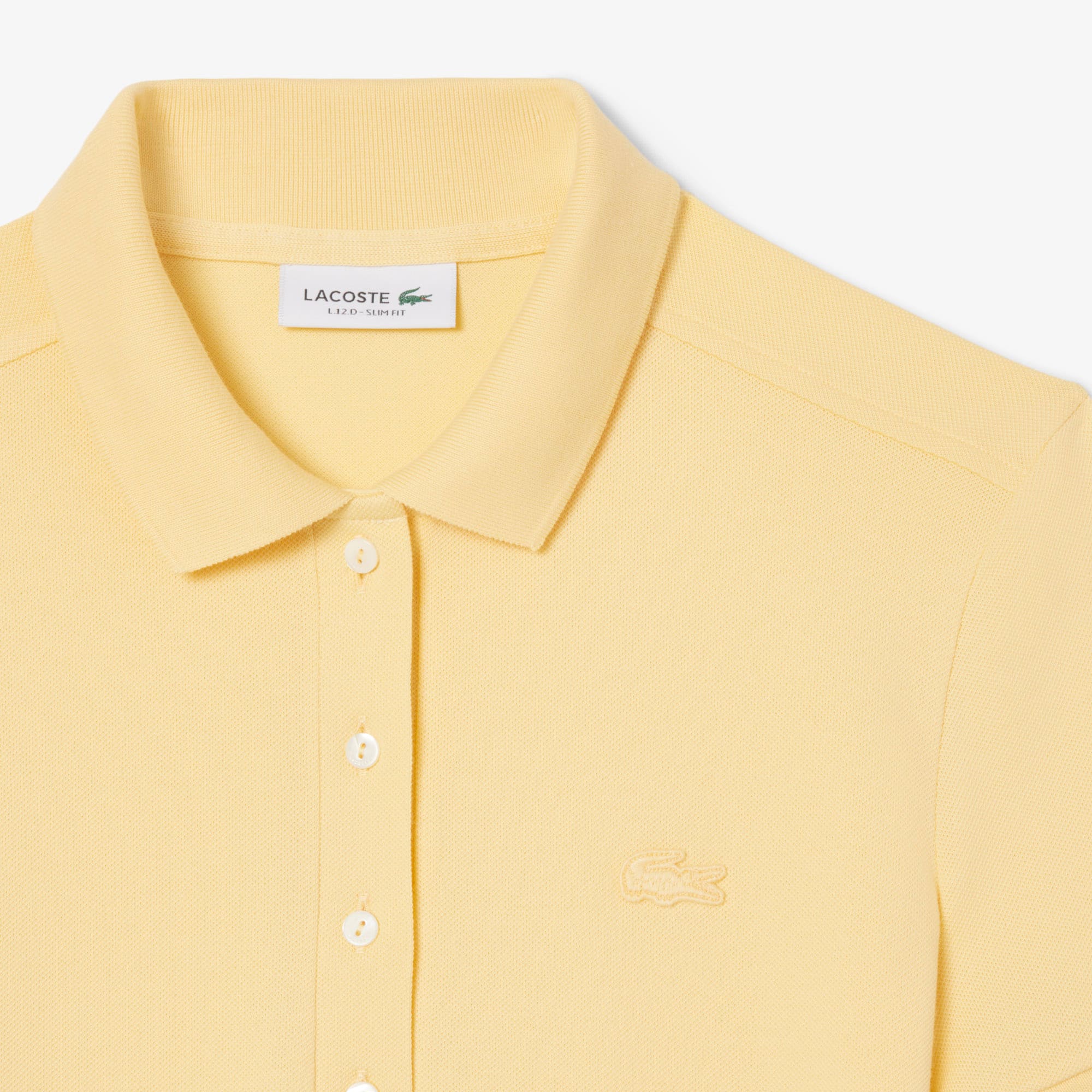 Women's Slim Fit Stretch Mini Piqué Polo Dress - Yellow