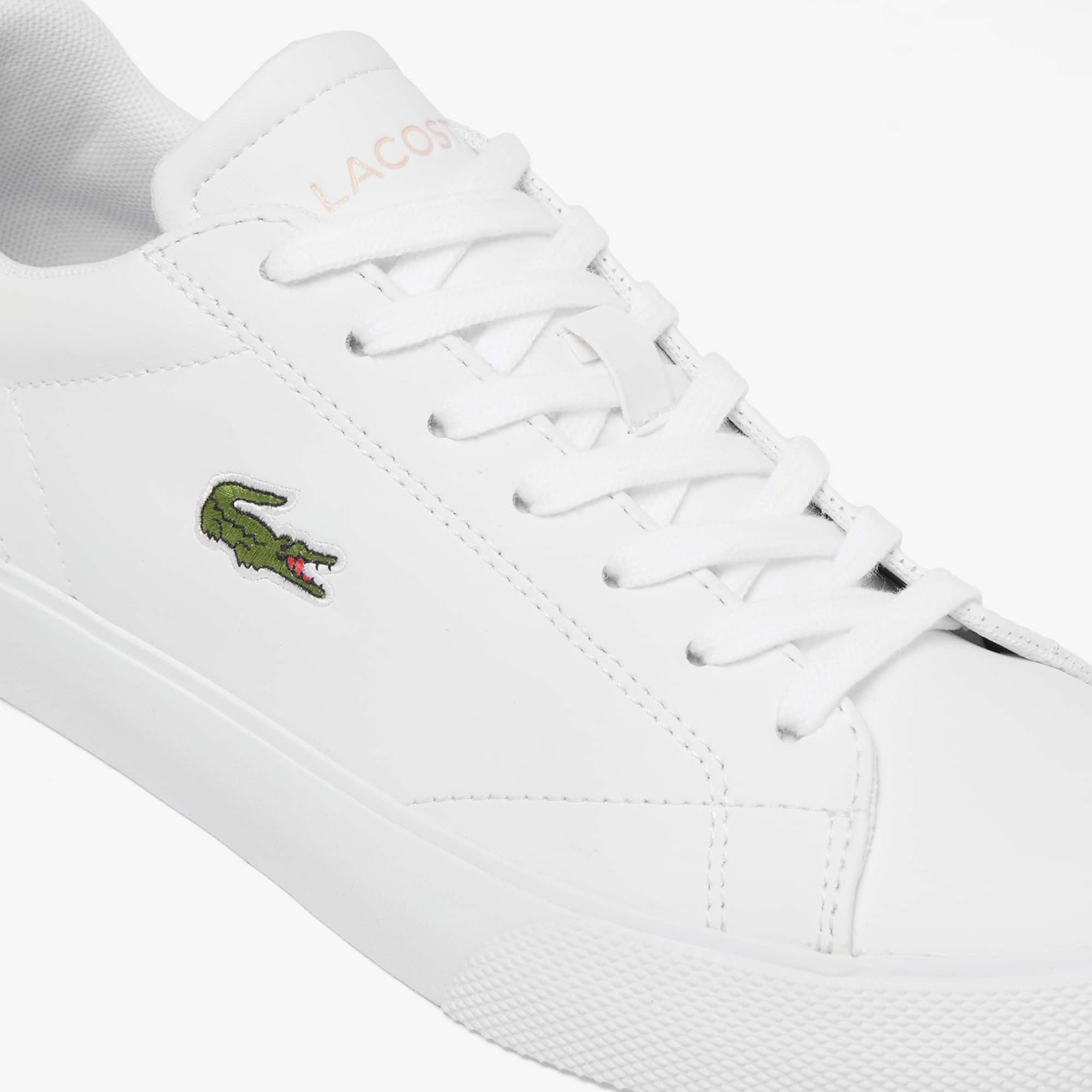 Women's Lerond Set Leather Sneakers - WHT/LT PINK