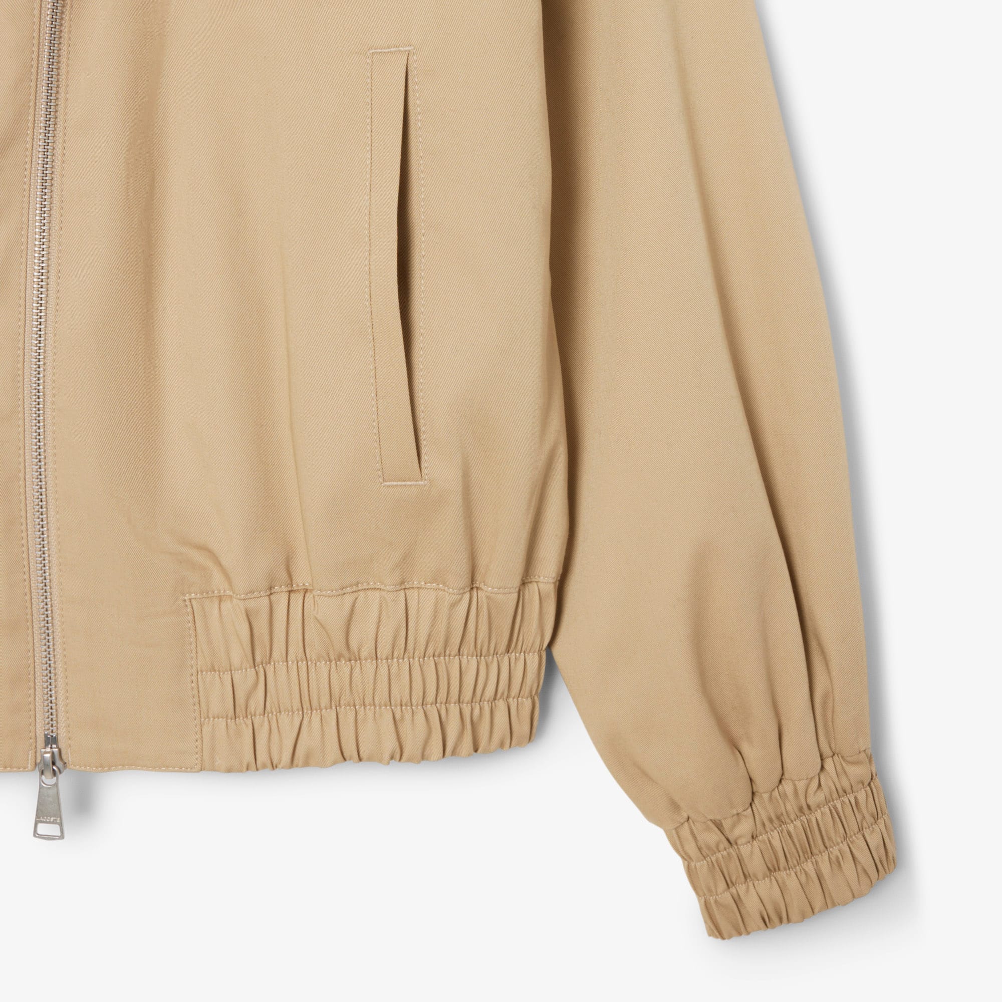 Women's Double Collar Stretch Jacket - Beige