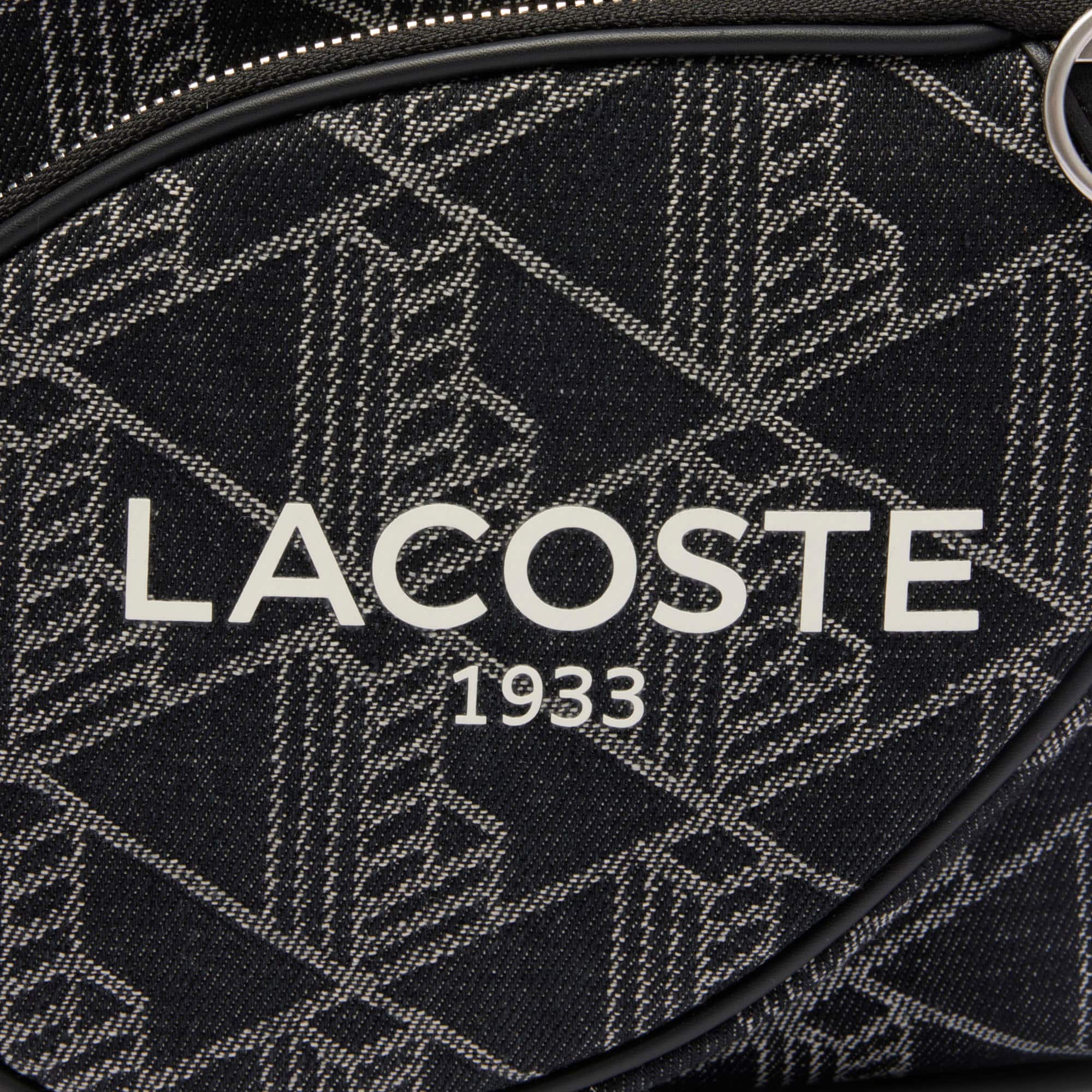 Heritage Shoulder Bag - MONO JACQUARD DENIM NOIR