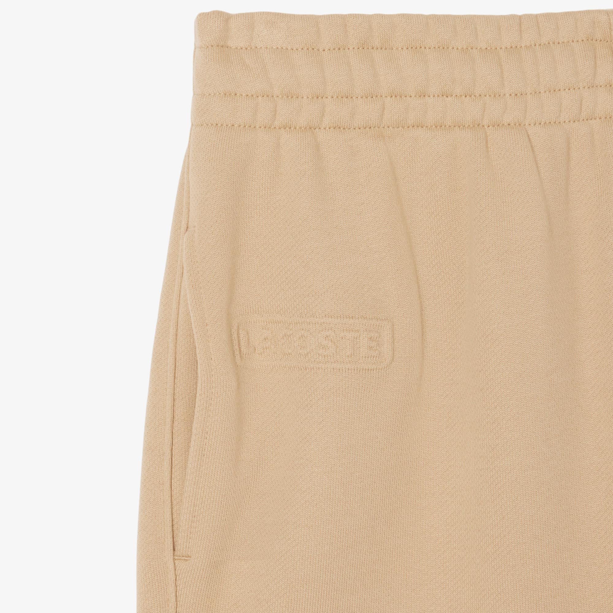 Women's Embossed Logo Fleece Pants - Beige