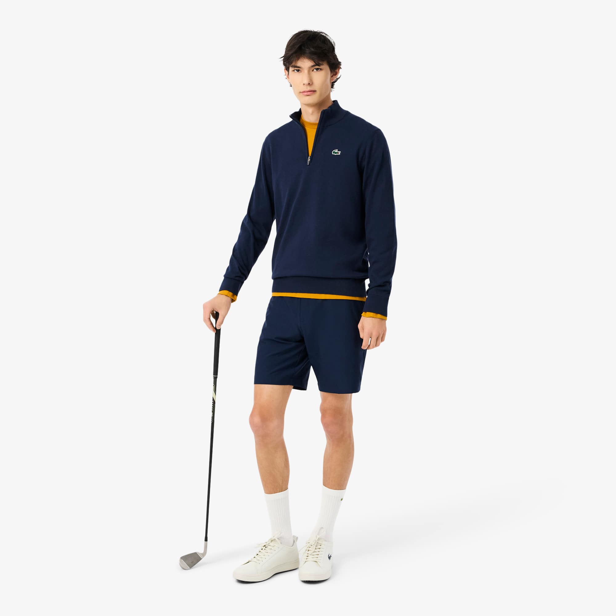 Men's Ultra Dry Long Sleeve Golf T-Shirt - Orange