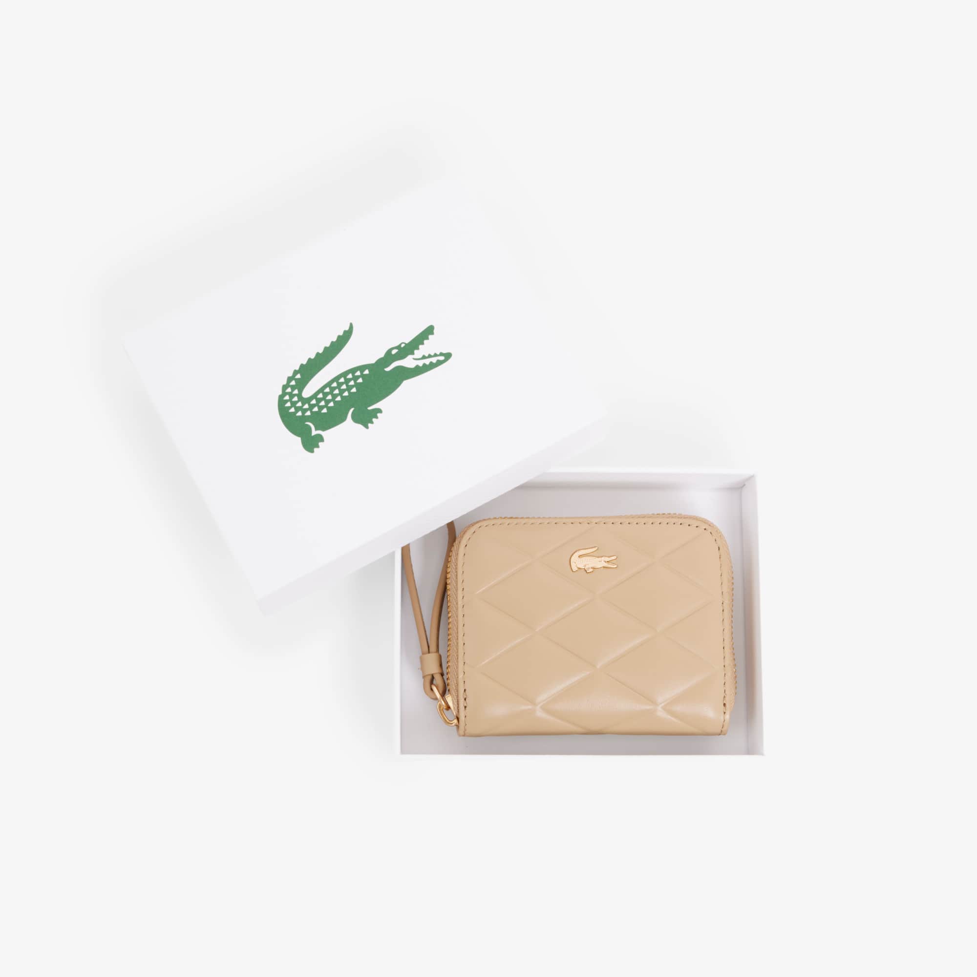Small Crocodelle Leather Coin Purse - Viennois