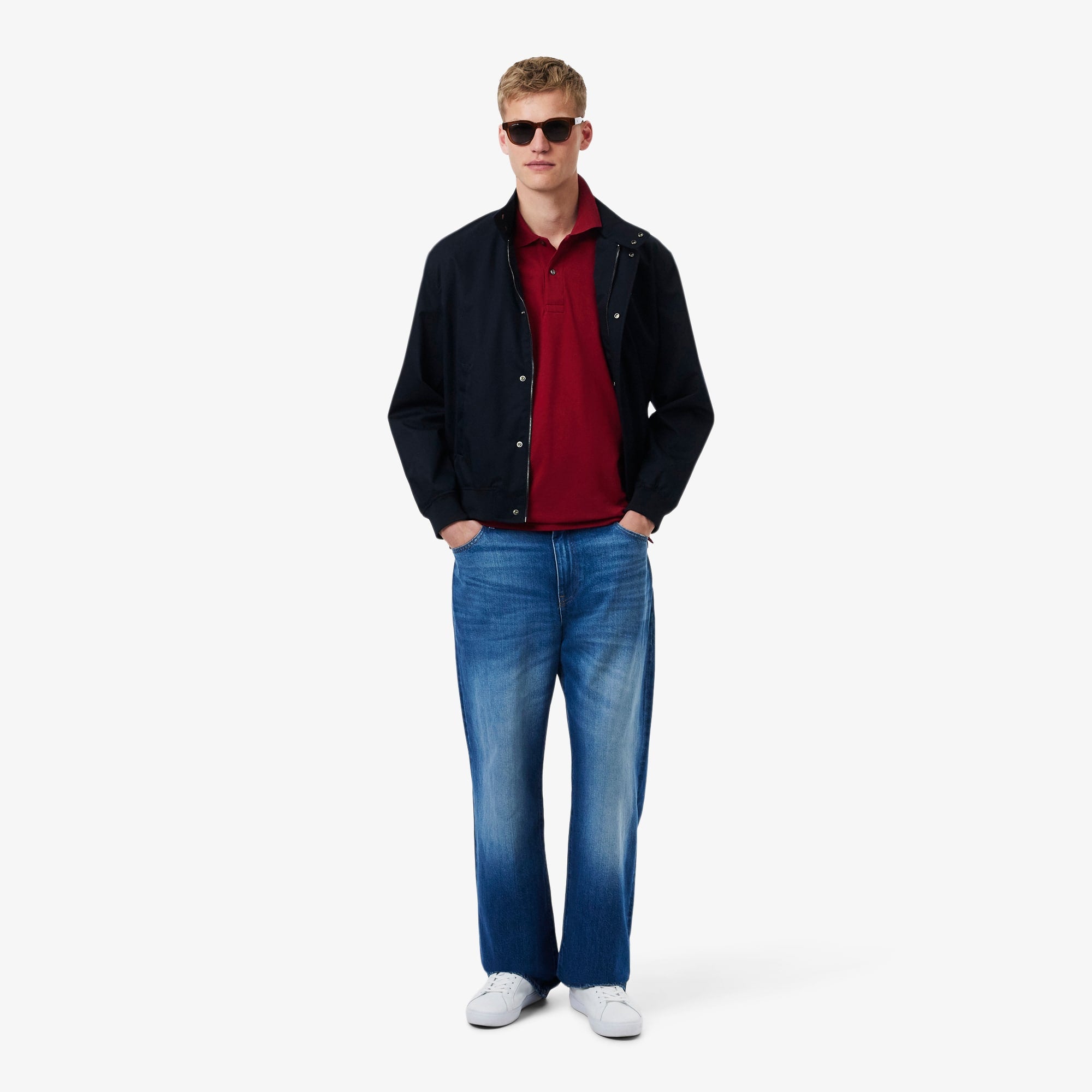 Men's Classic Fit LIGHT Piqué Polo - Bordeaux