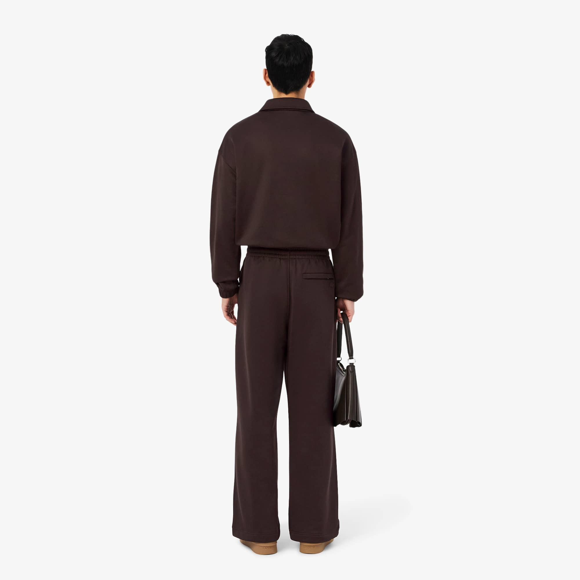 Men's Loose Fit Fleece Sweatpants - Brown