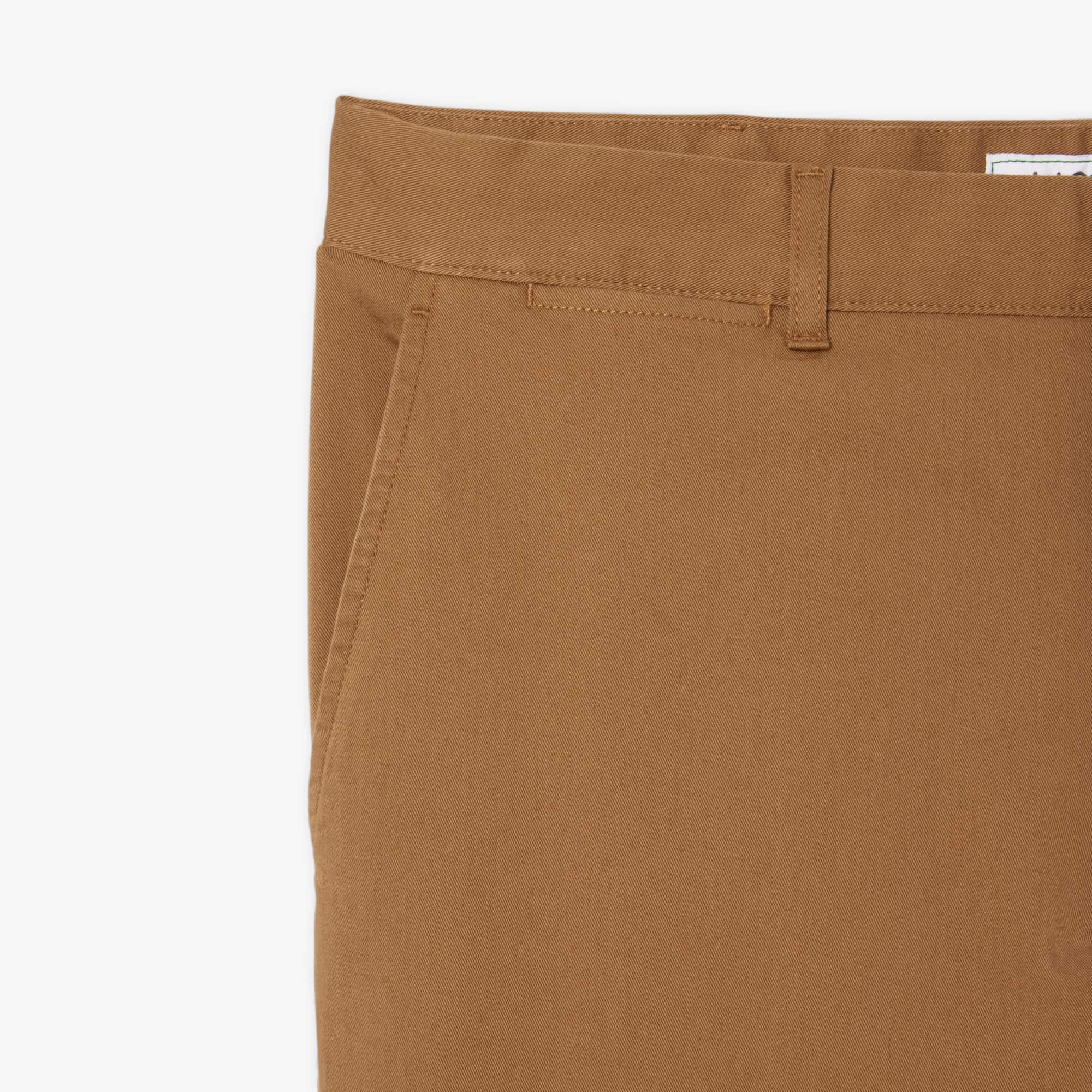 Men's Slim Fit Stretch Cotton Pants - Brown