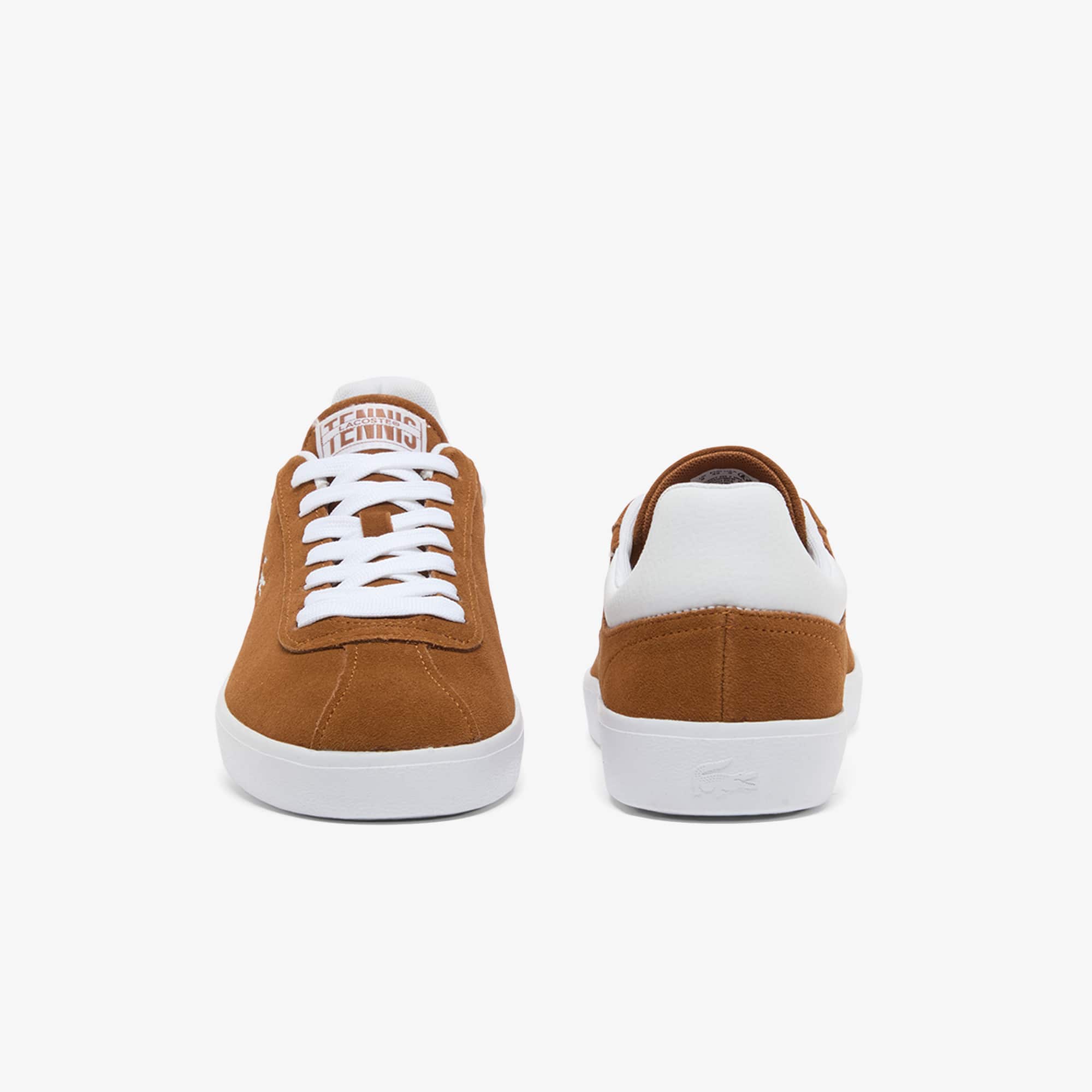 Men's Baseshot Suede Sneakers - BRW/WHT
