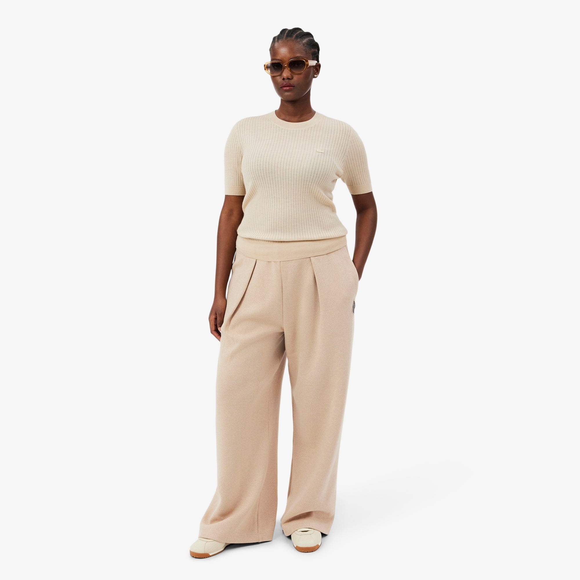 Wide Fit Sweatpants - Marron