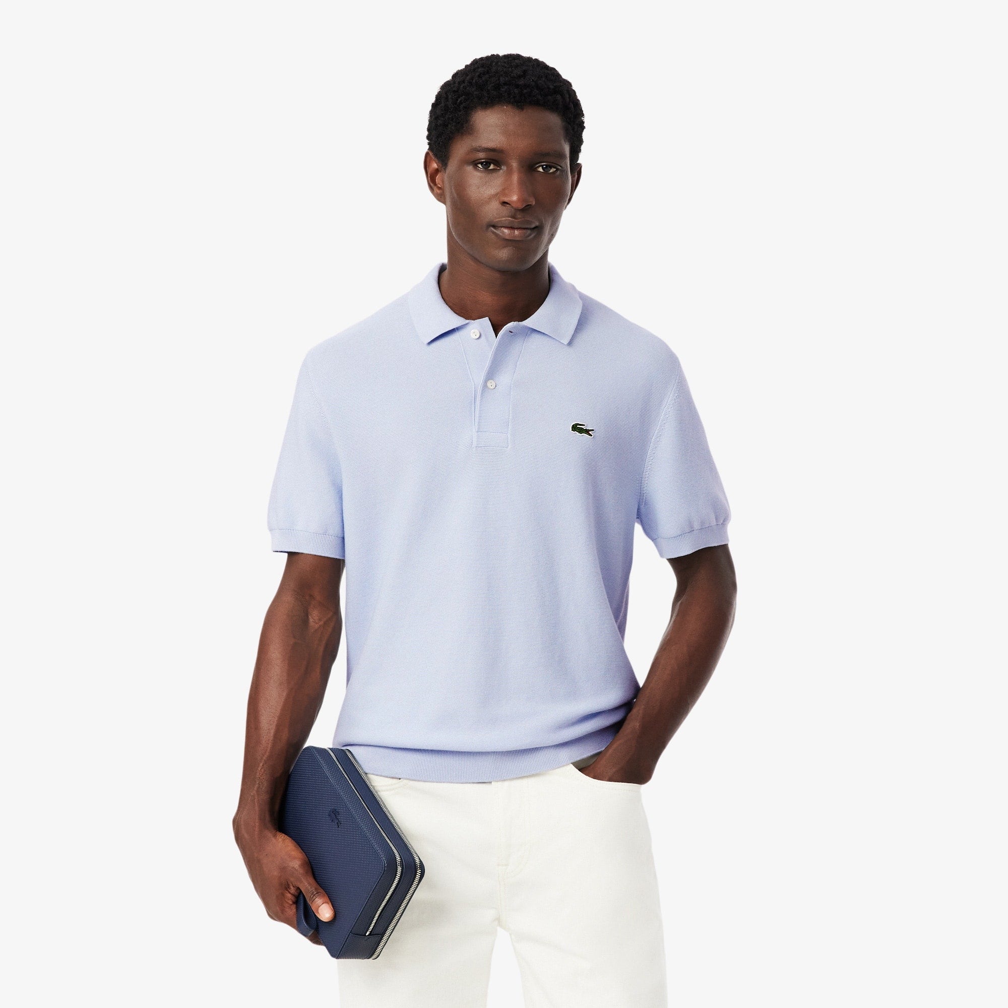 Classic Fit Knitted Polo - Phoenix blue