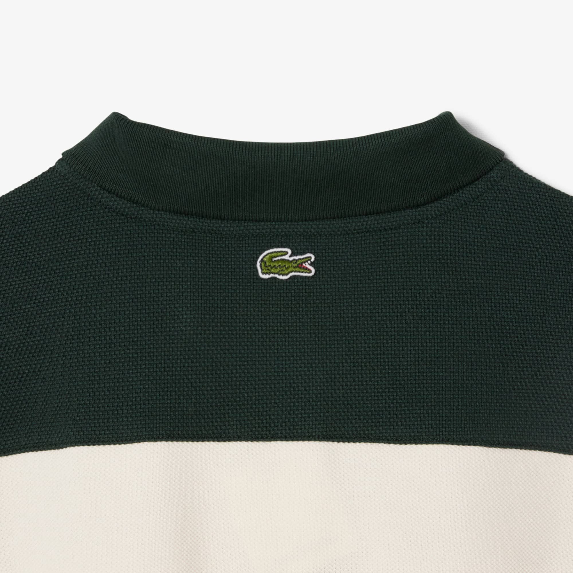 Women's Made In France Slim Fit Striped Polo - White / Green