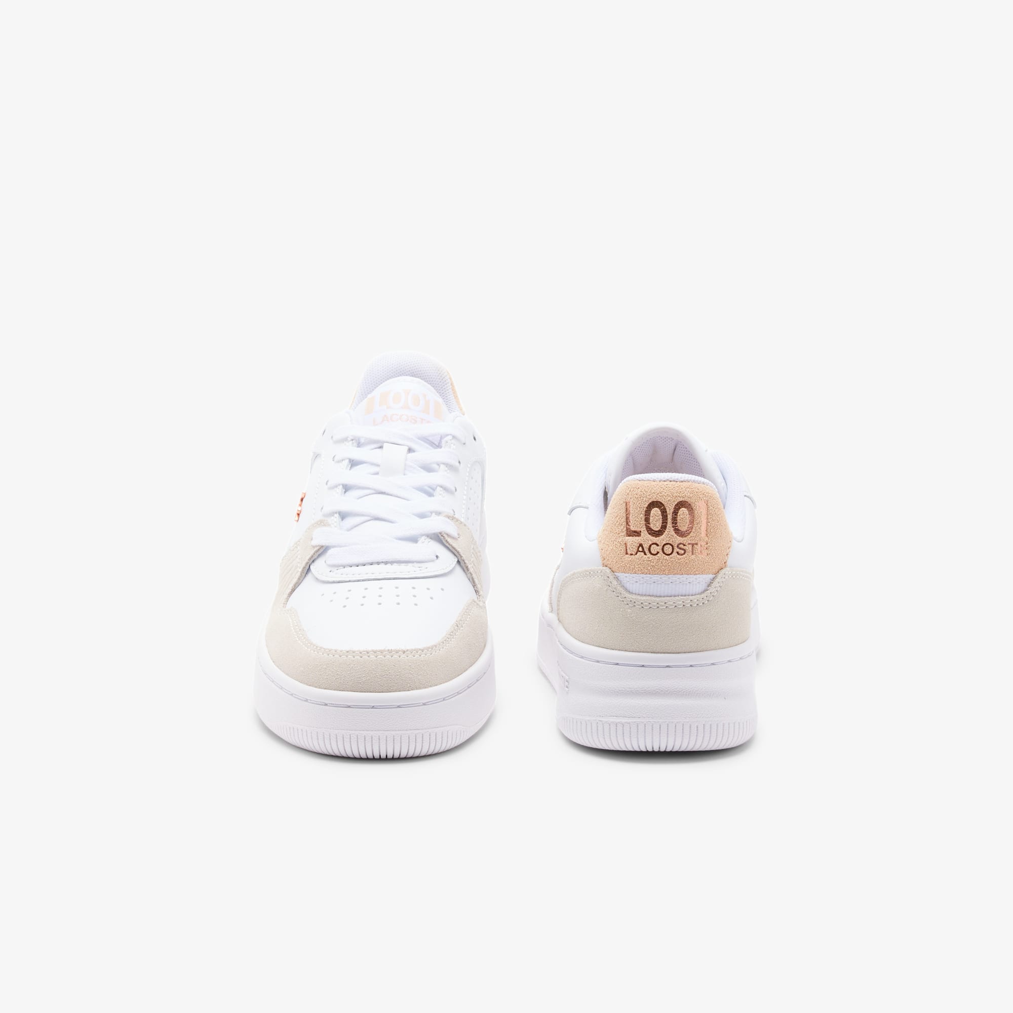 Women's L001 Set Suede Sneakers - WHT/LT PINK