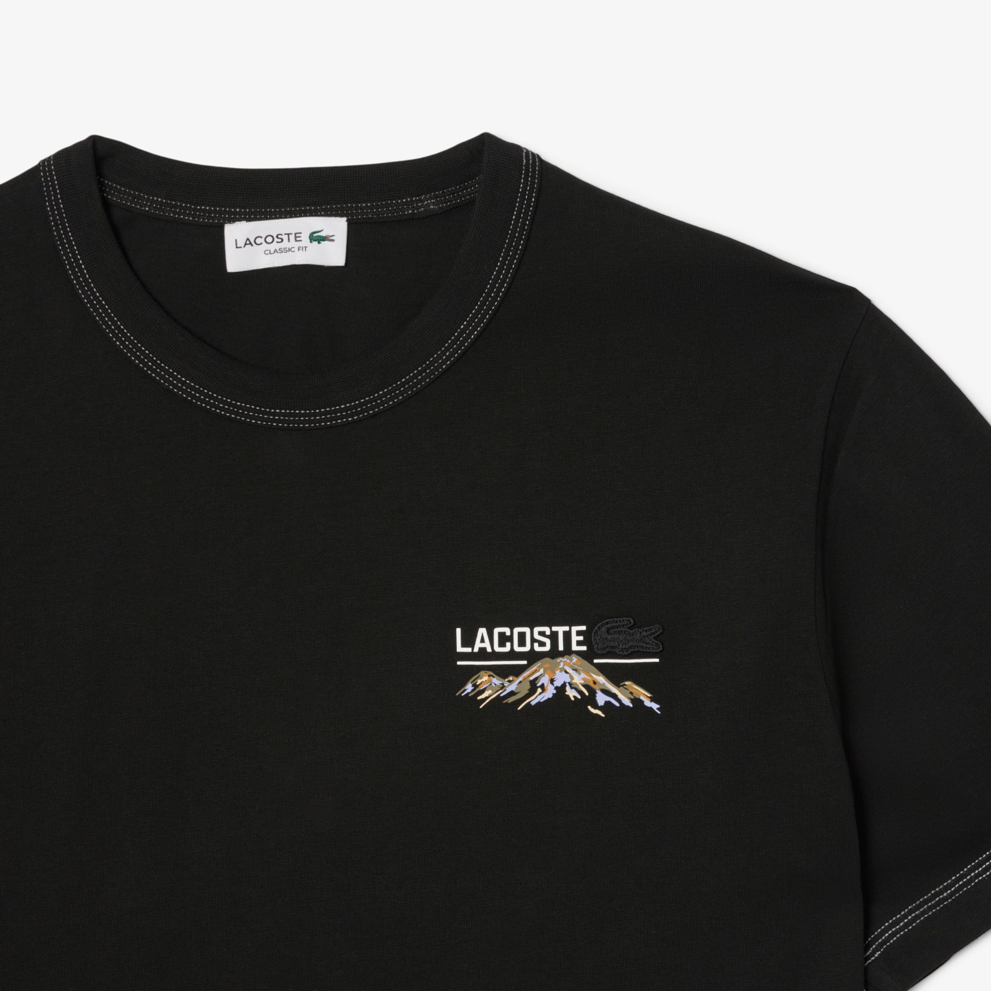 Men's Multi Print Jersey T-Shirt - Black