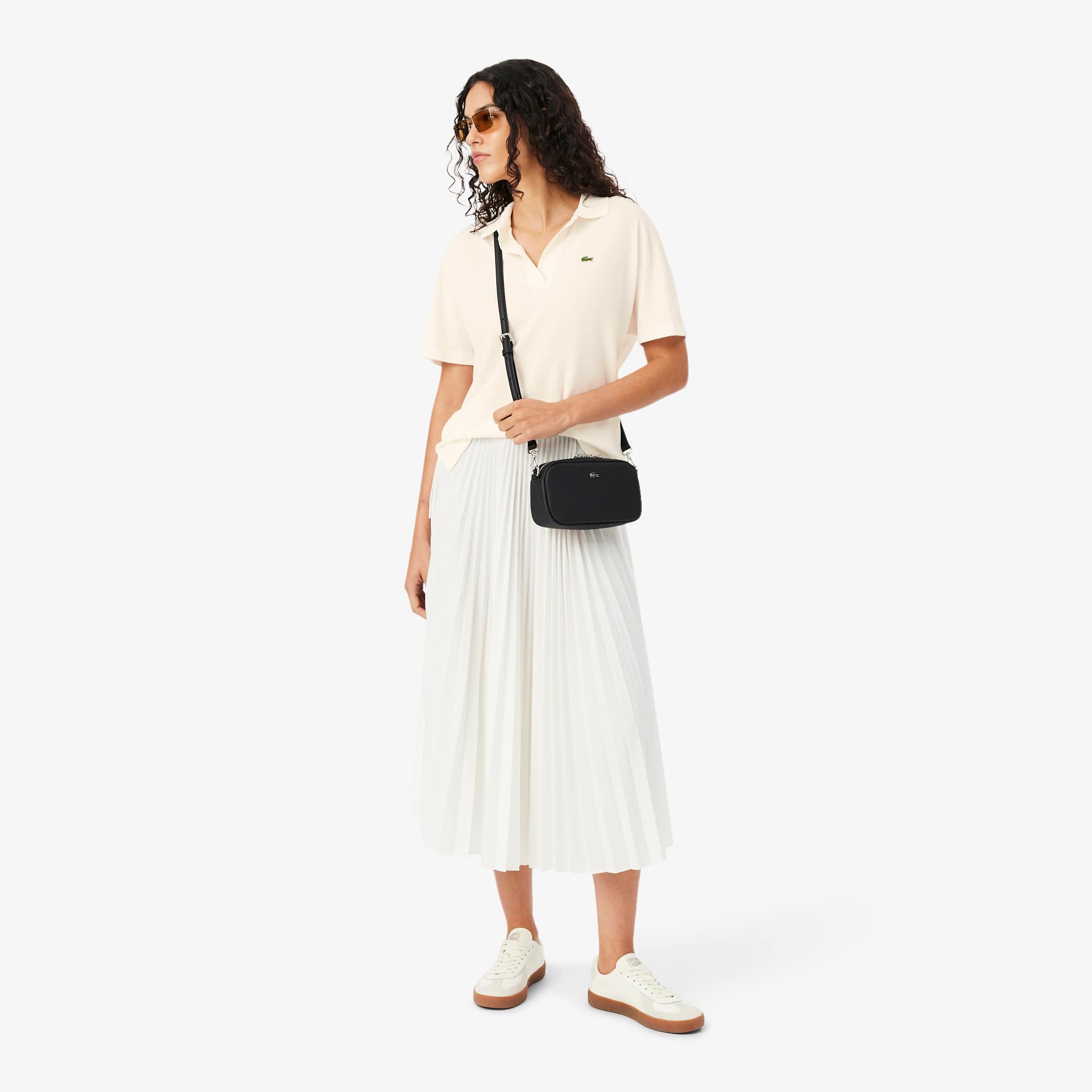 Women's Relaxed Fit Piqué Polo - White