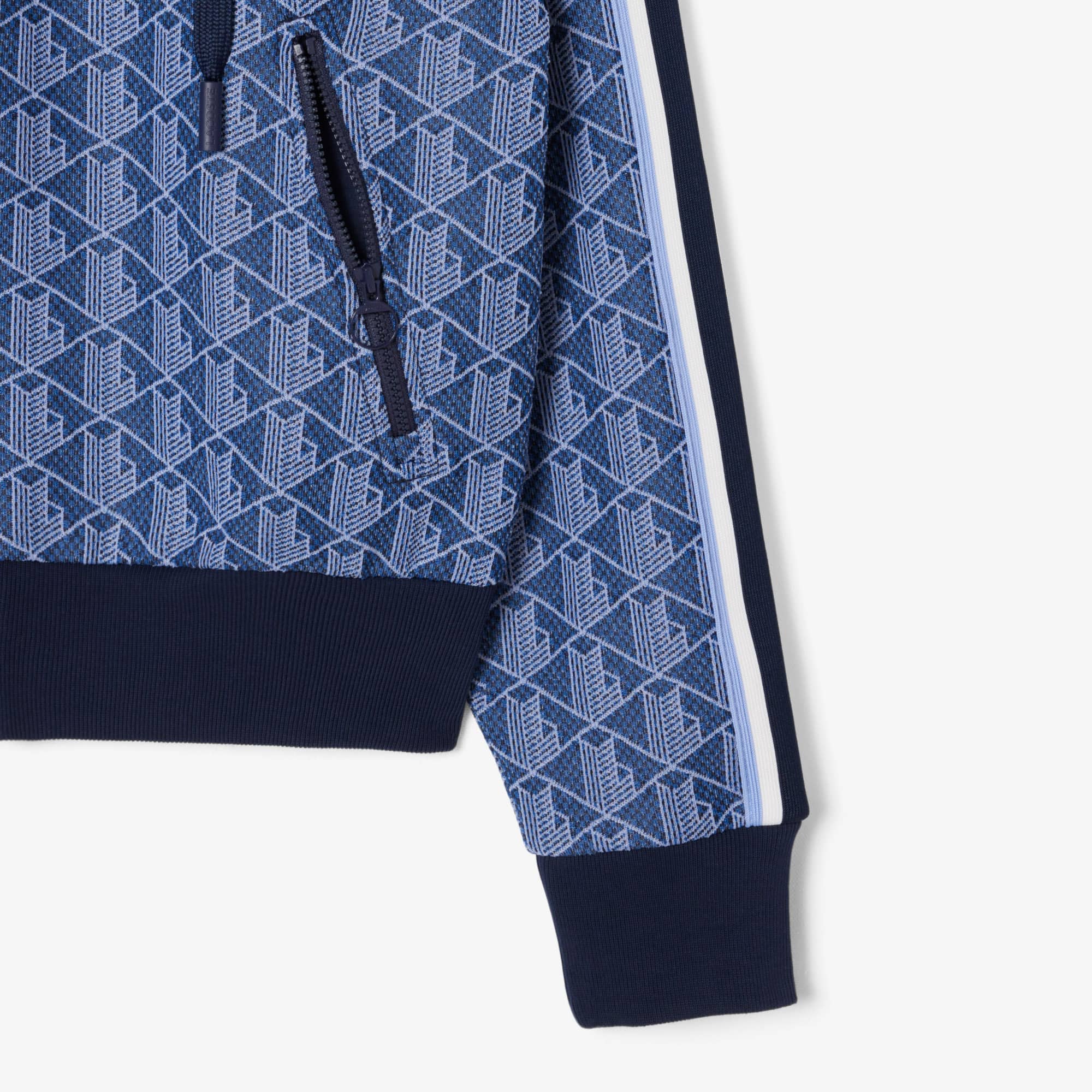 Women's Monogram Hoodie - Navy Blue / Purple