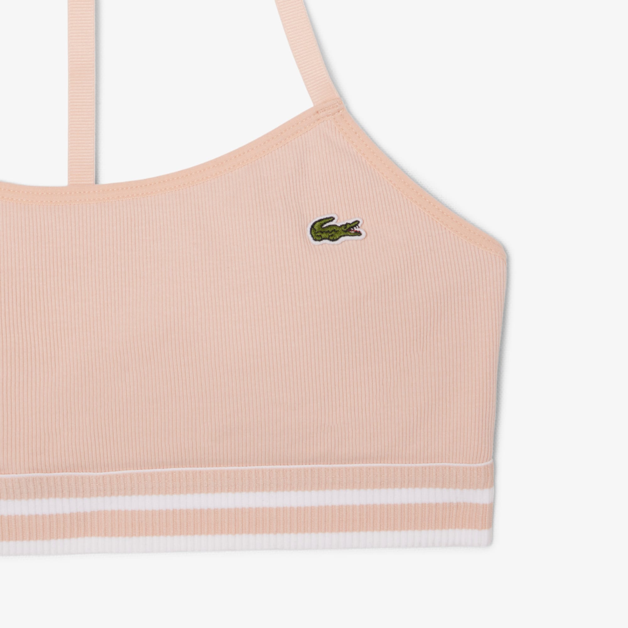 Ribbed Cotton Bralette - Rose