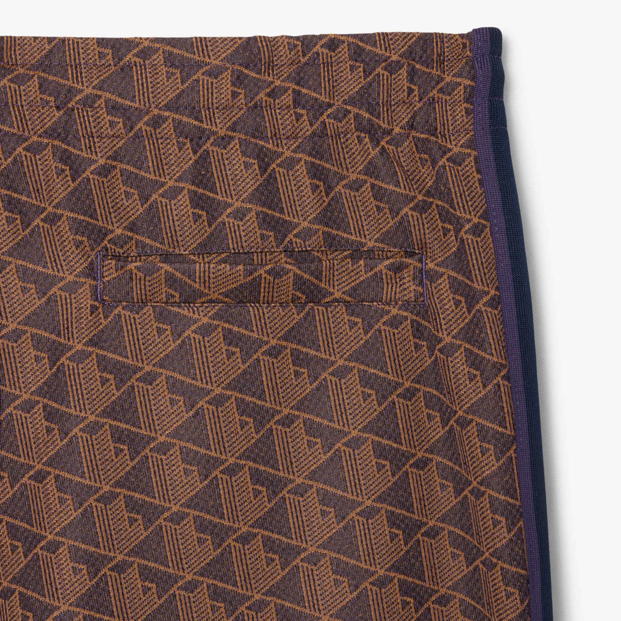 Men's Paris Monogram Sweatpants - Purple / Brown